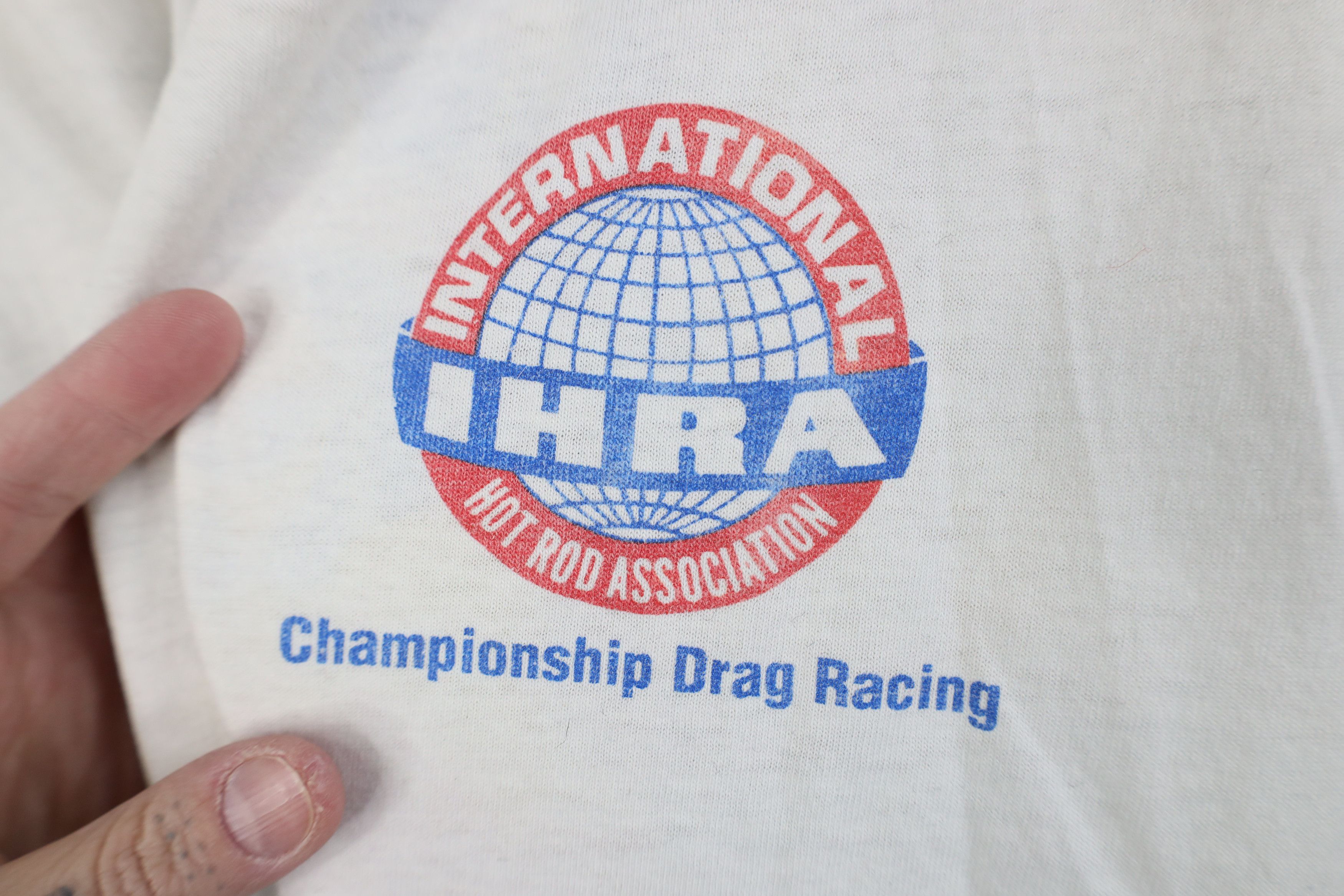 Vintage Vintage 90s Print IHRA Championship Drag Racing T-Shirt USA Size US XL / EU 56 / 4 - 4 Thumbnail