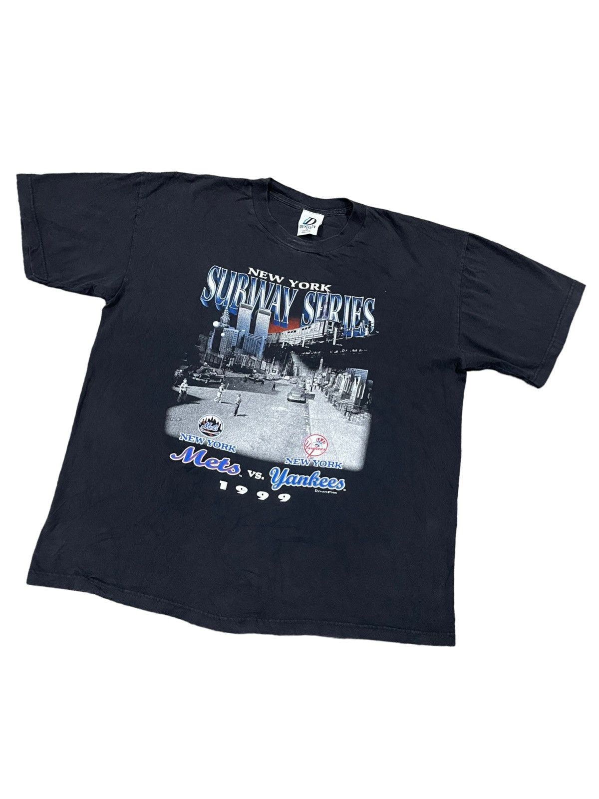 MLB VTG 1999 Subway Series Memoribilia NY Mets x NY Yankees Tee Size US XL / EU 56 / 4 - 3 Thumbnail
