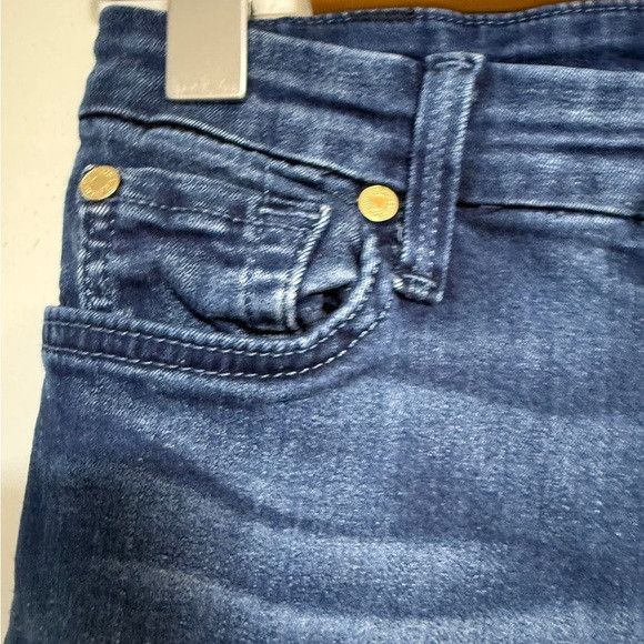 7 For All Mankind 7 For All Mankind High Waist Skinny Jeans Dark Wash Size 27 Size 27" / US 4 / IT 40 - 4 Thumbnail