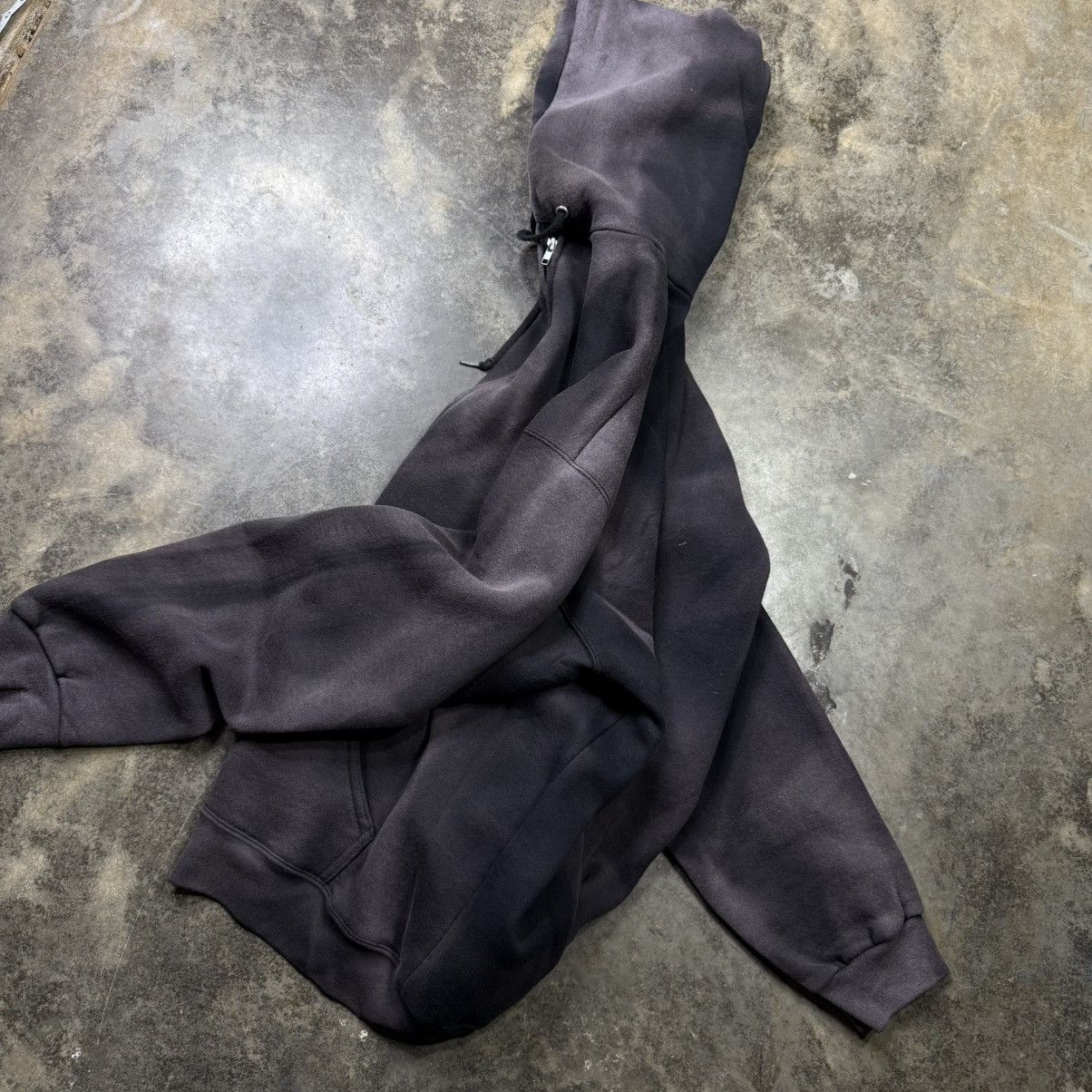 Vintage vintage black faded black baggy distressed zip up hoodie Size US XL / EU 56 / 4 - 7 Thumbnail