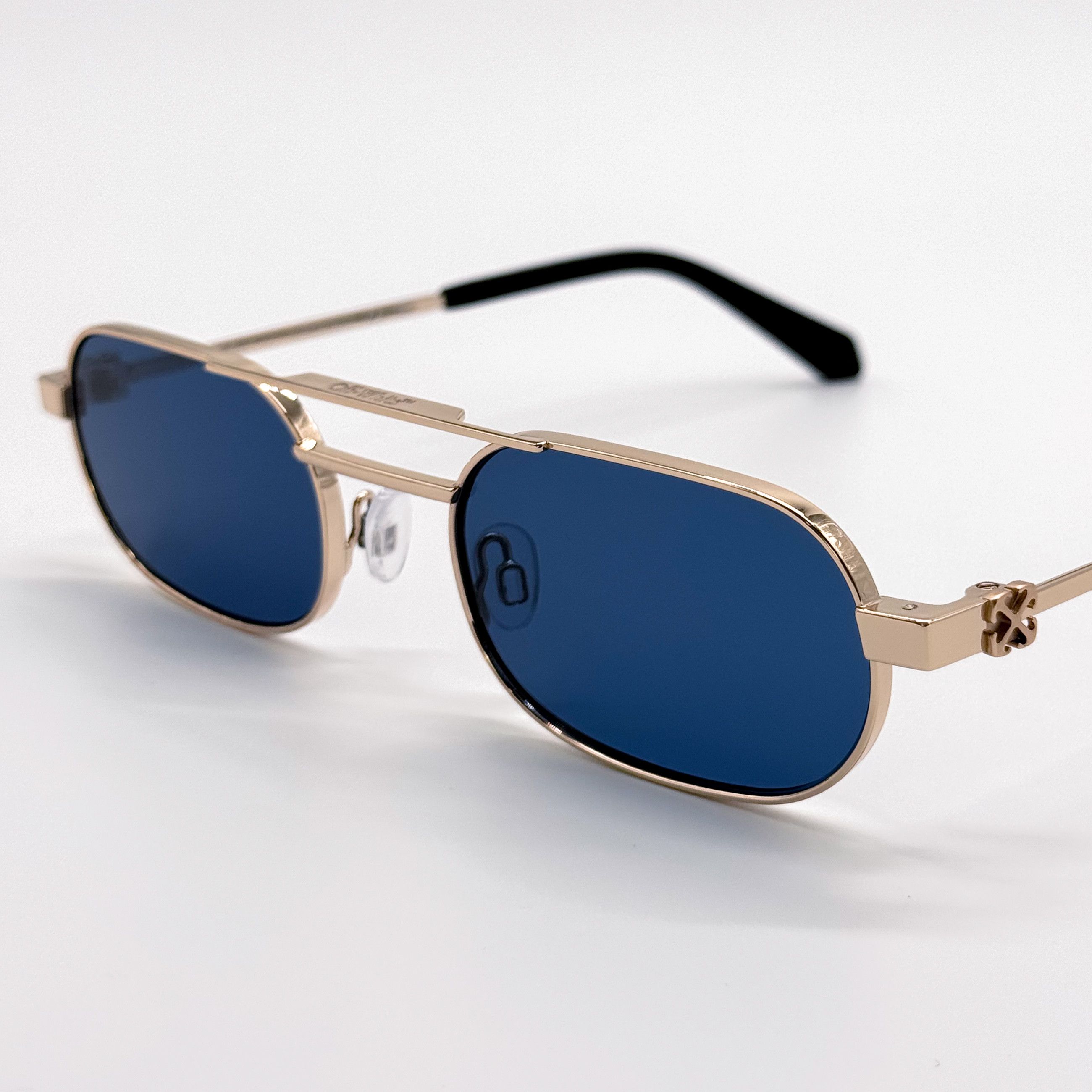 Off-White NEW OFF-WHITE OERI123 VAIDEN 7645 SUNGLASSES WOMEN OVAL GOLD Size ONE SIZE - 5 Thumbnail