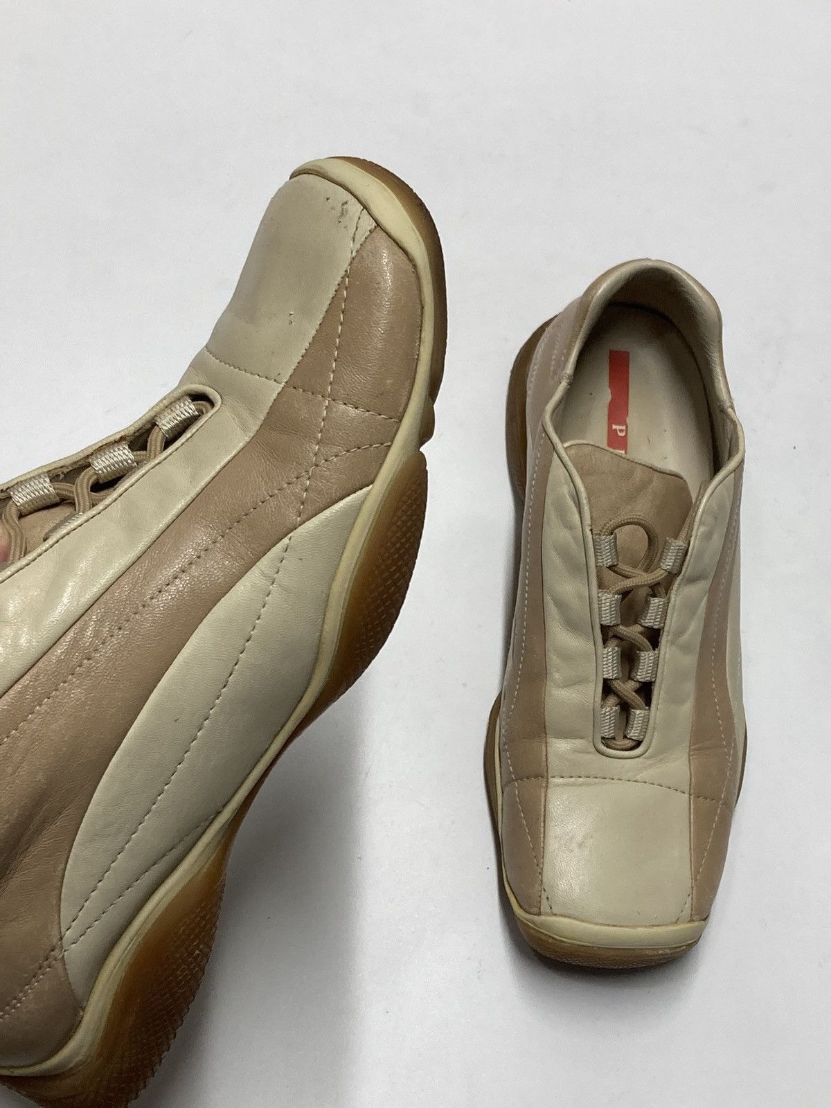 Prada 90s Archival Prada Linea Rossa Bowling Lowtop Sneakers Size US 9 / IT 39 - 3 Thumbnail