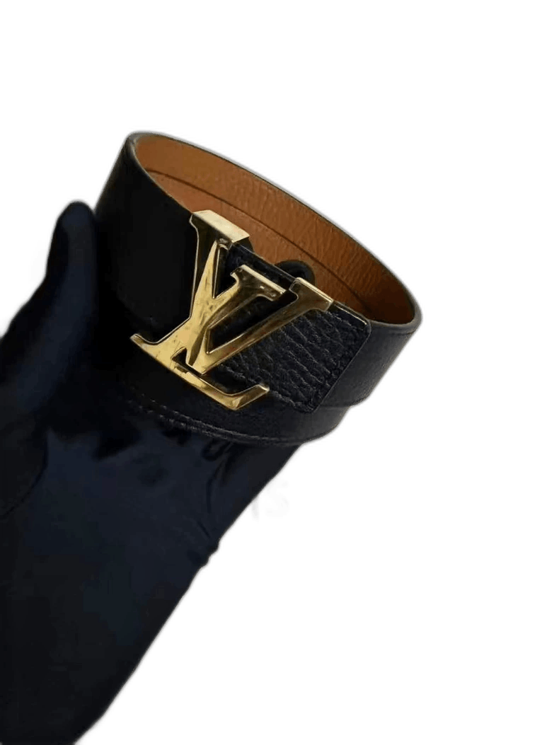 Louis Vuitton Louis Vuitton Calfskin Belt with Gold Buckle Size ONE SIZE - 1 Thumbnail
