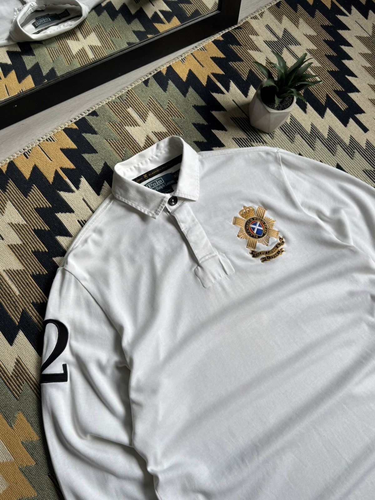 Polo Ralph Lauren Vintage Polo Ralph Lauren Black Watch Rugby Longsleve Size US M / EU 48-50 / 2 - 5 Thumbnail