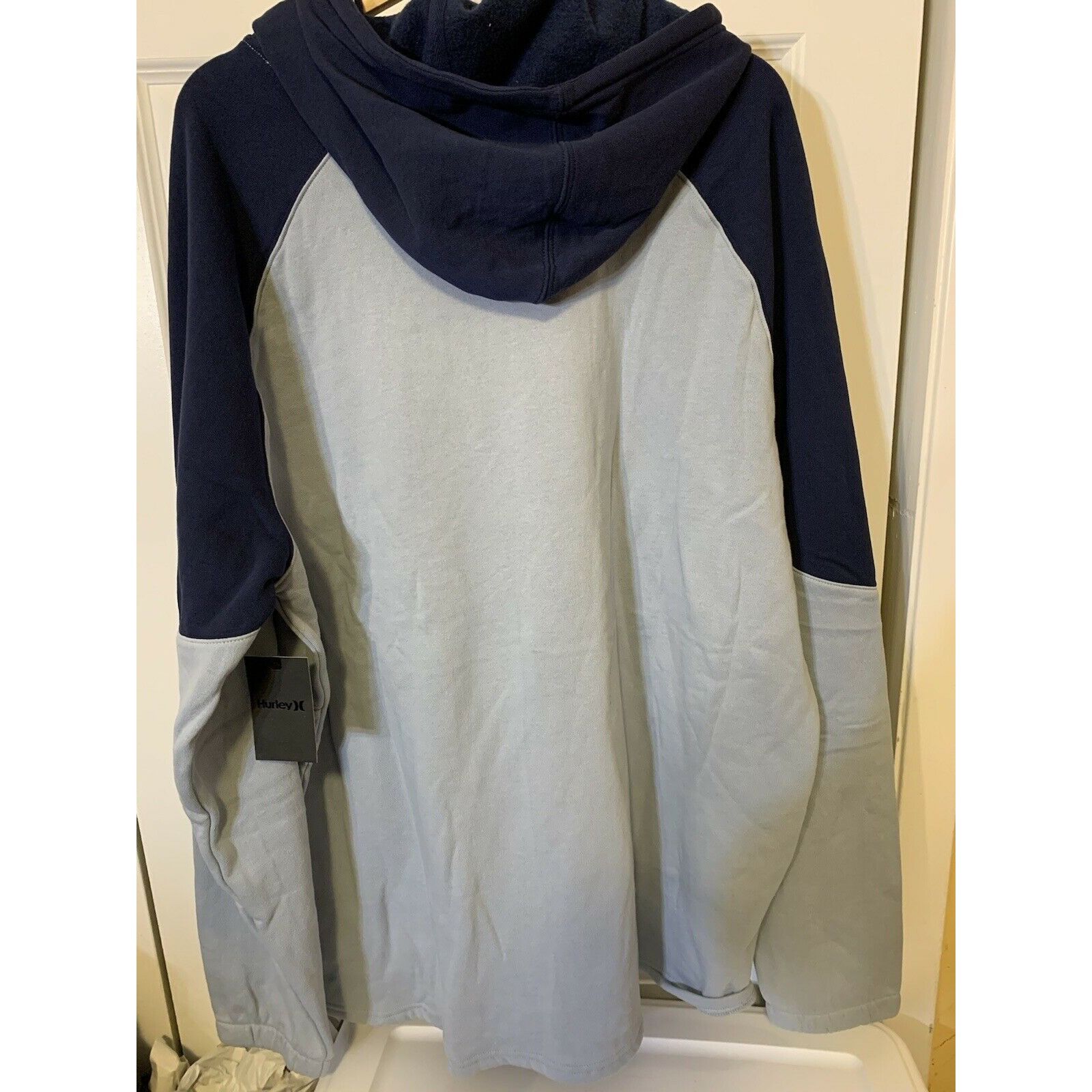 Hurley New Hurley Men's Sz XXL Blue Gray Color Block Pullover Hoodi Size US XXL / EU 58 / 5 - 8 Thumbnail
