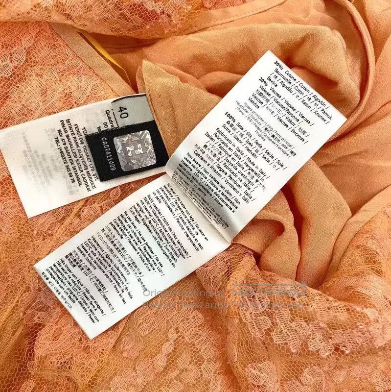 Fendi Fendi Orange Silk A-Line Skirt . Size 26" / US 2 / IT 38 - 5 Thumbnail