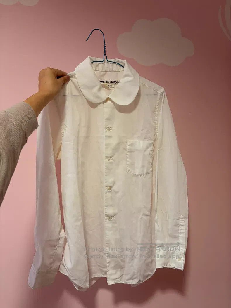 Comme des Garcons Comme des Garcons White round neck shirt Size M / US 6-8 / IT 42-44 - 1 Thumbnail