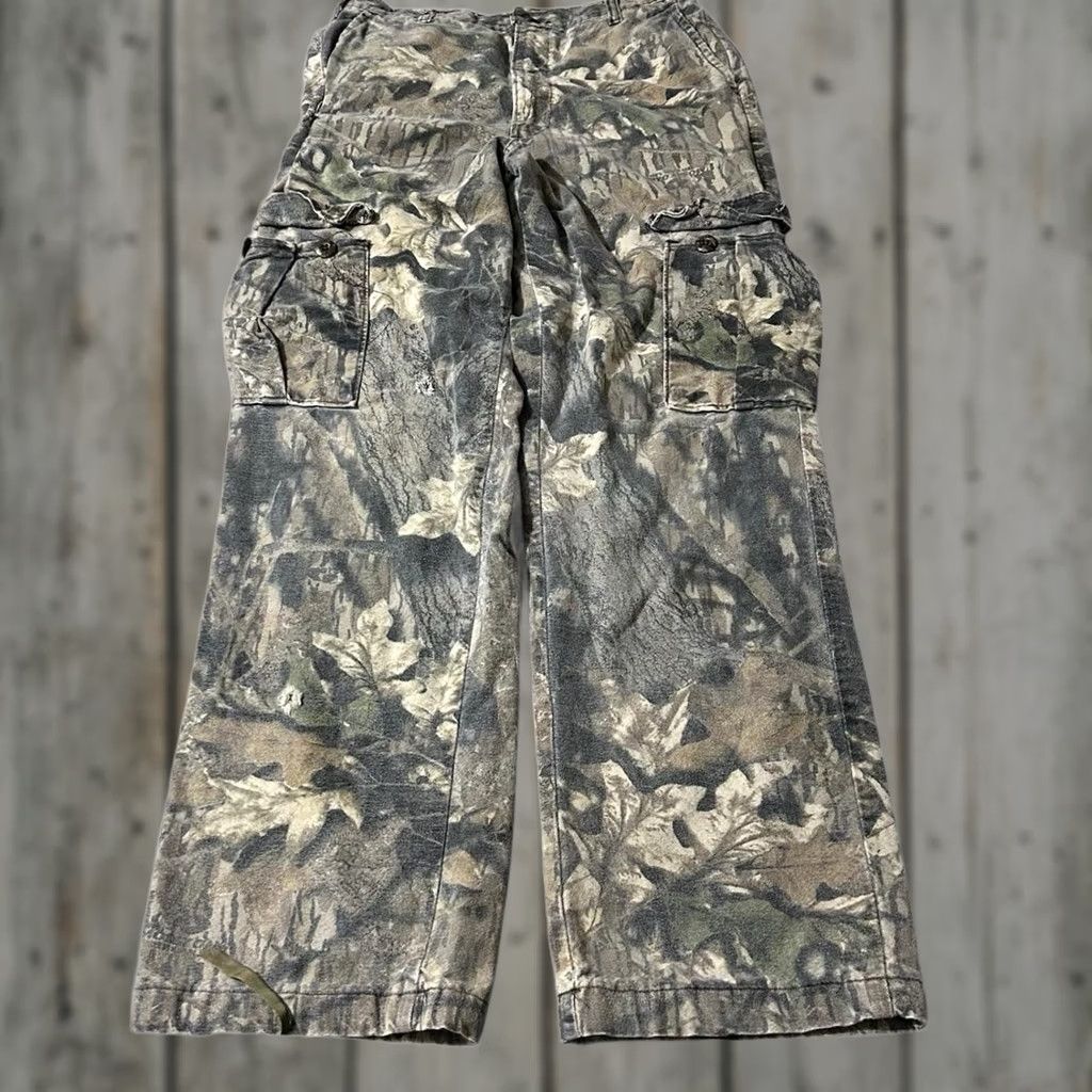 Vintage VINTAGE Mossy Oak Pant Cargo 90s Small Brown Men XS? Size US 29 - 1 Thumbnail