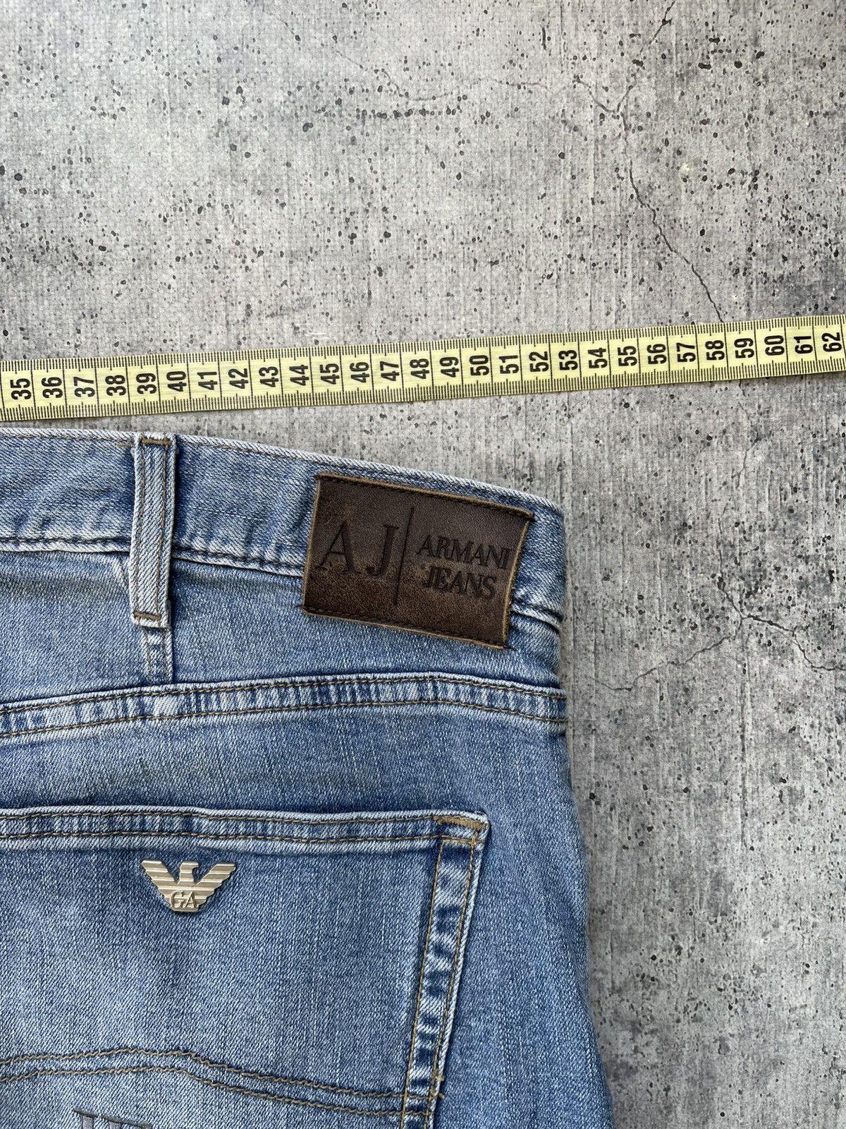 Armani Vintage Armani Jeans Big Logo Denim Pants Size 40 Size US 40 / EU 56 - 4 Thumbnail