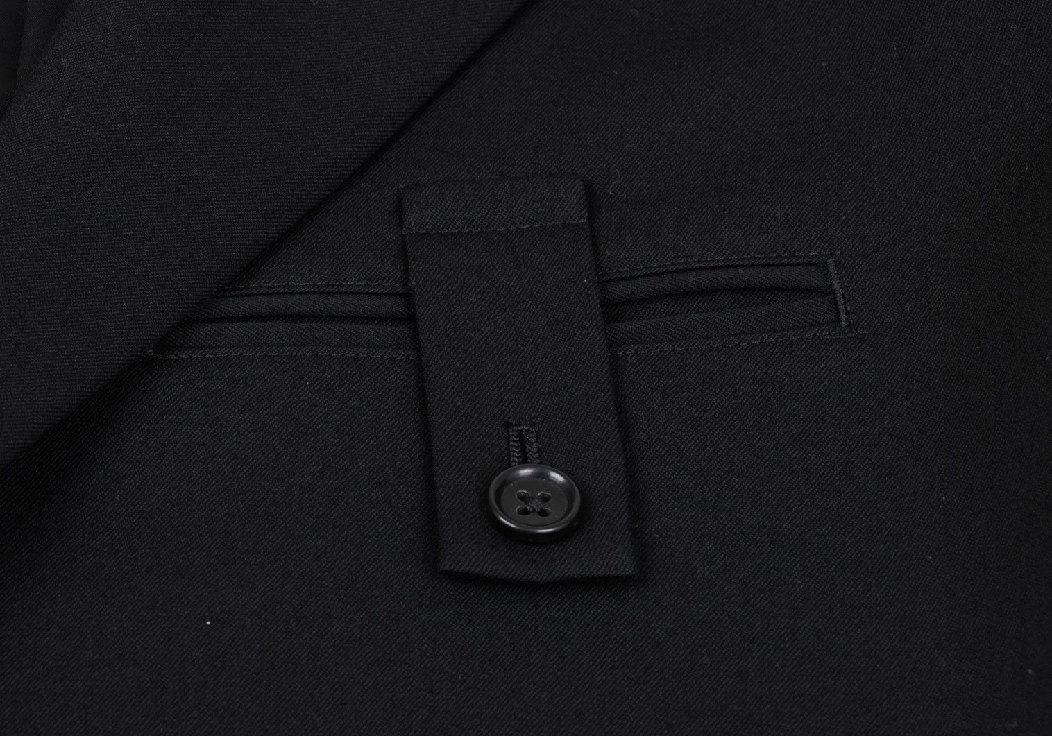 Yohji Yamamoto Yohji Yamamoto Wool Gabardine Jacket Black 3 Size US L / EU 52-54 / 3 - 6 Thumbnail