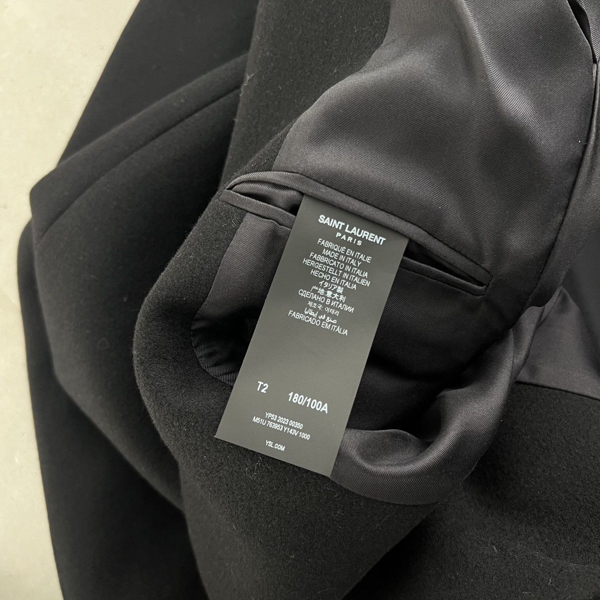 Saint Laurent Paris Saint Laurent Oversized Wool Coat Size US L / EU 52-54 / 3 - 7 Thumbnail
