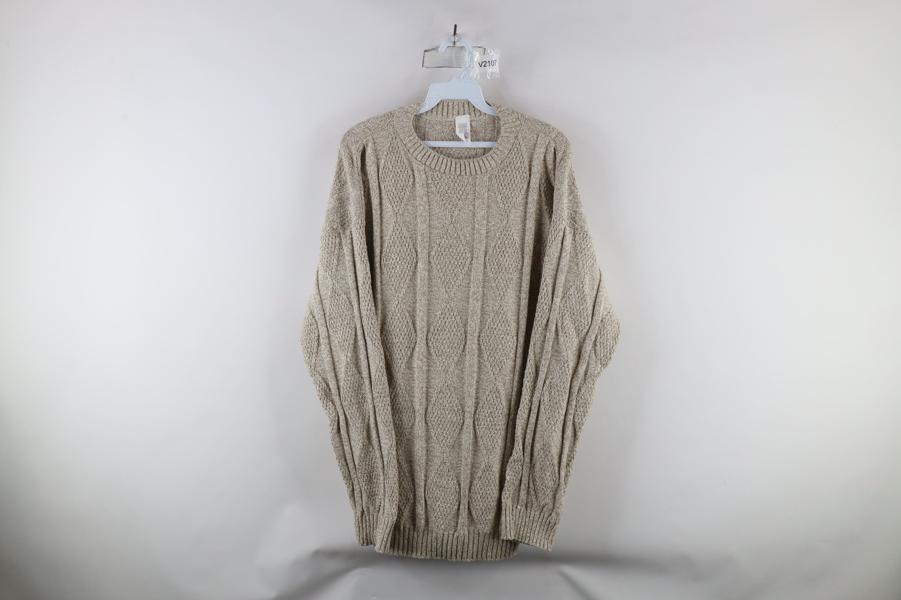 Vintage Vintage 90s Streetwear Striped Ribbed Knit Crewneck Sweater Size US M / EU 48-50 / 2 - 1 Thumbnail