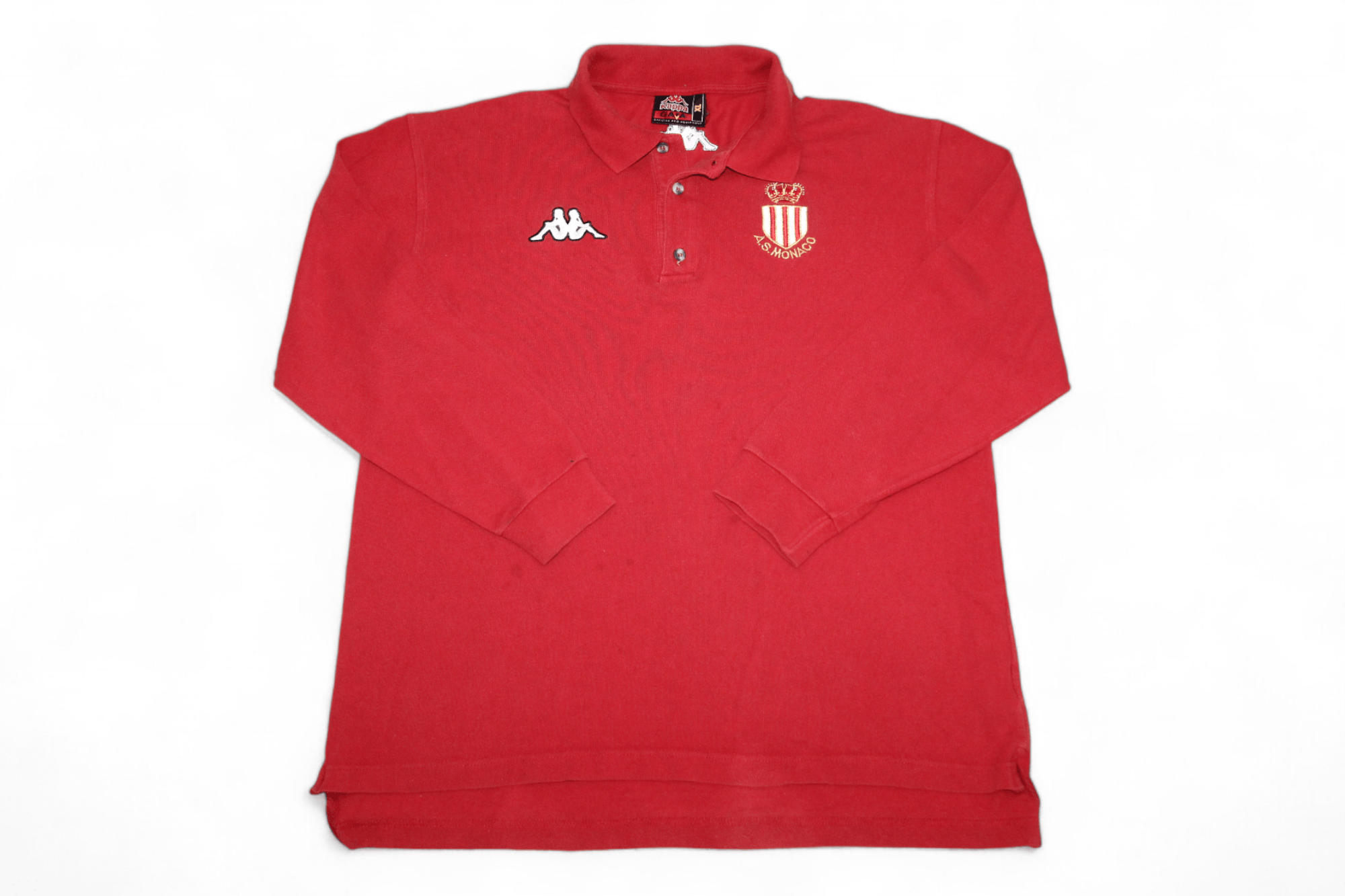 Kappa RARE🔥1999-00 AS Monaco by Kappa GARA L/S Polo Shirt Size US XL / EU 56 / 4 - 1 Thumbnail