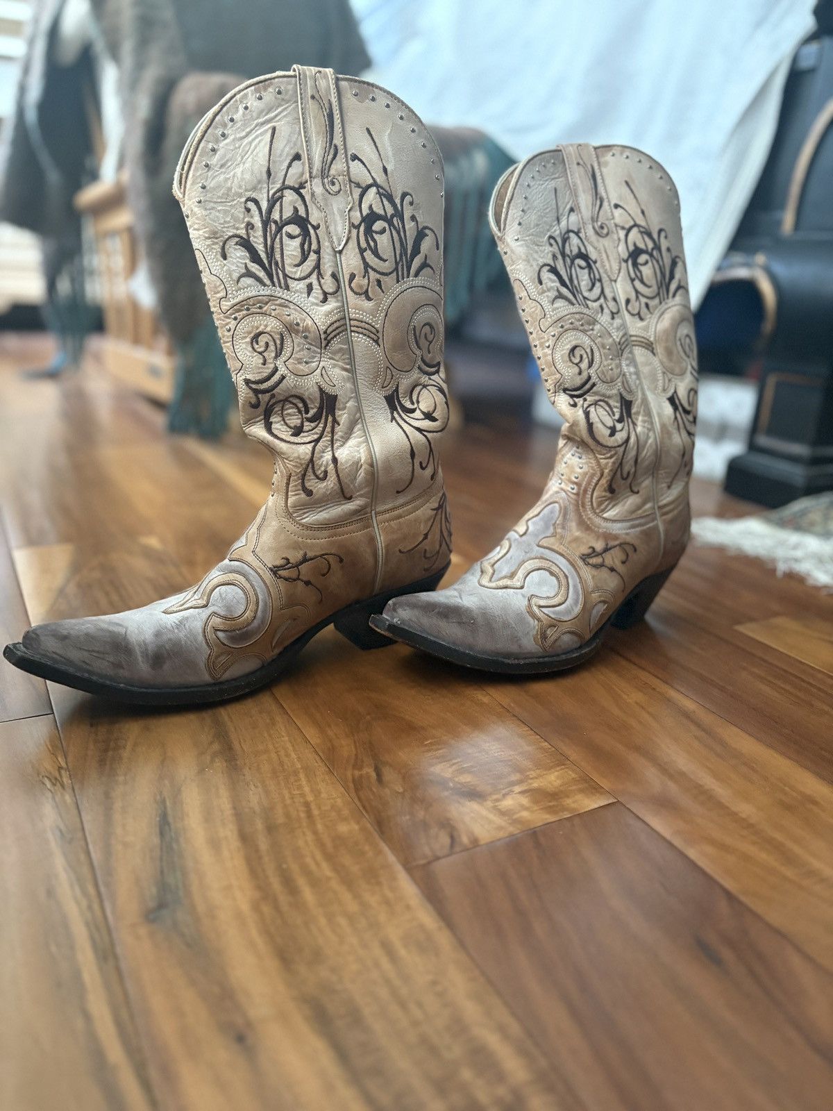 Other Cowboy boots, Mexican Brand, Authentic Leather Old Western Size US 8 / IT 38 - 2 Thumbnail