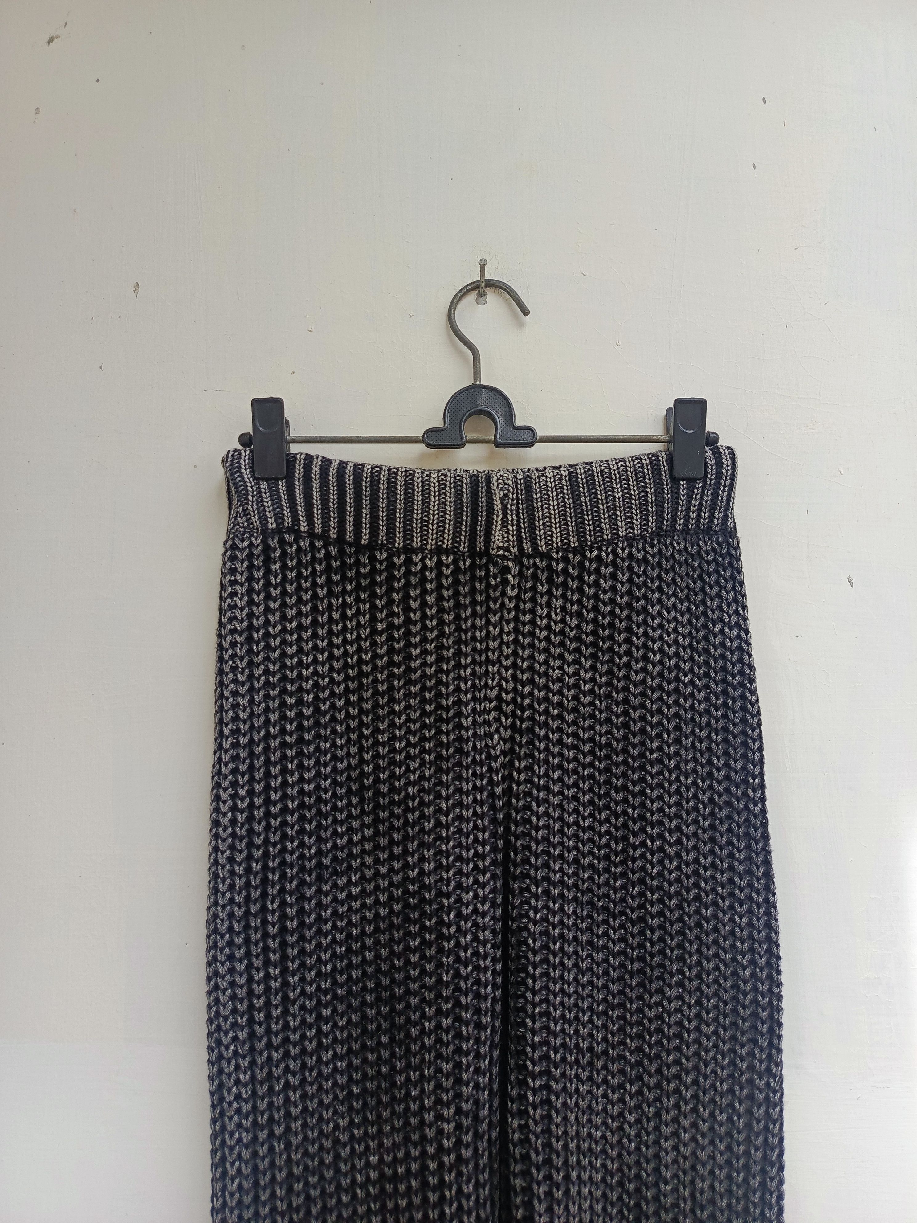 Japanese Brand Select moca knitted pants with an avantgarde style Size 29" - 5 Thumbnail