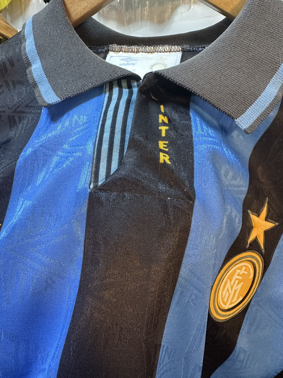Umbro Vintage 1991-1992 Inter Milan Home Kit Size US S / EU 44-46 / 1 - 12 Thumbnail