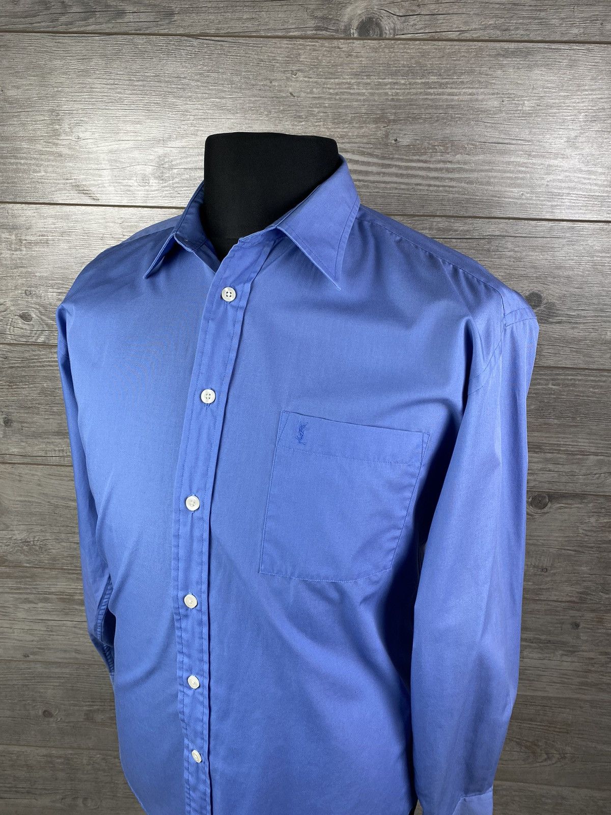Vintage × Yves Saint Laurent Vintage Yves Saint Laurent 90s Shirt Button Up Long Sleeve Size US M / EU 48-50 / 2 - 3 Thumbnail