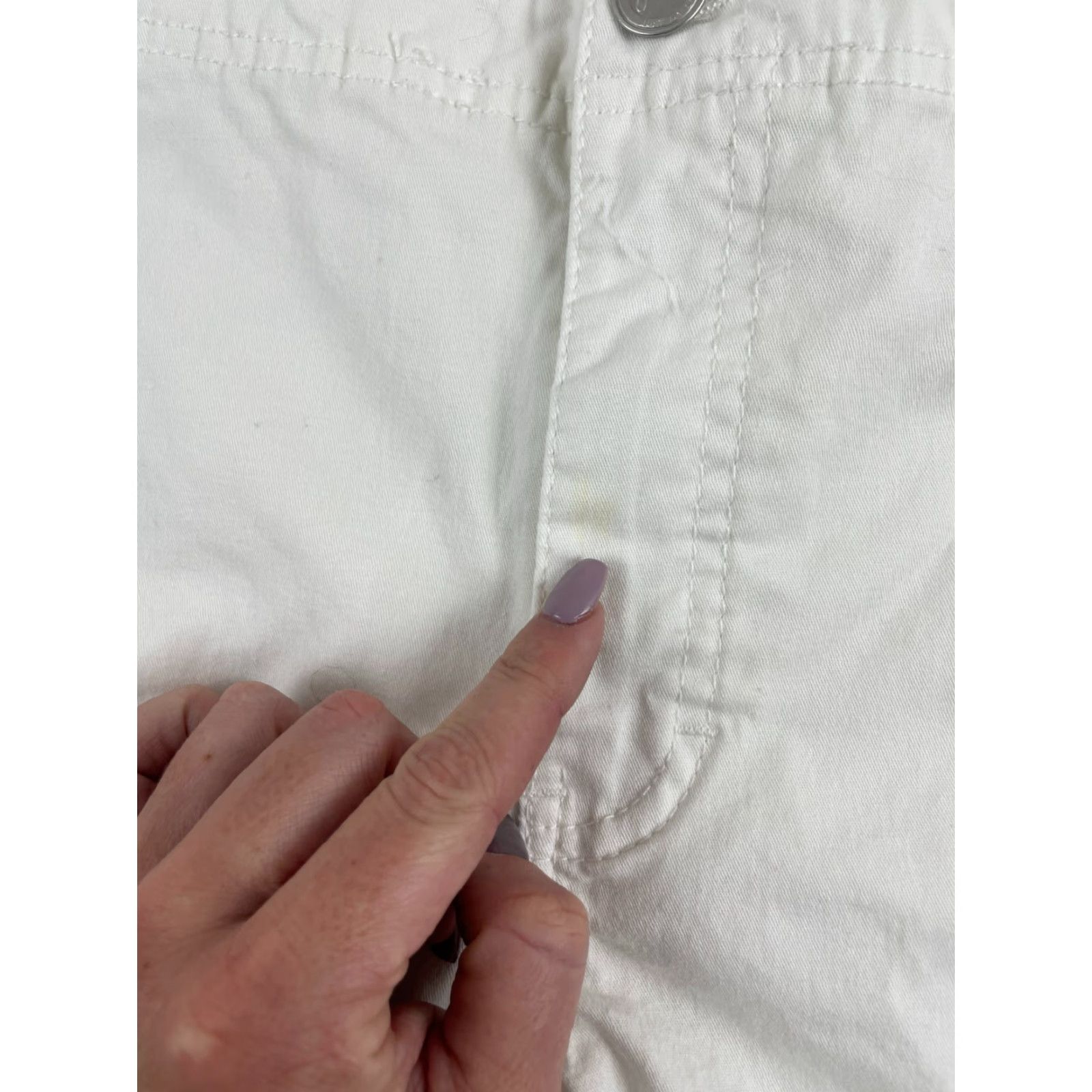 Vintage JMS Shorts Women's Plus Size 20W White Butterfly Embroidered Pockets Bermuda Size 42" / US 20 - 7 Thumbnail