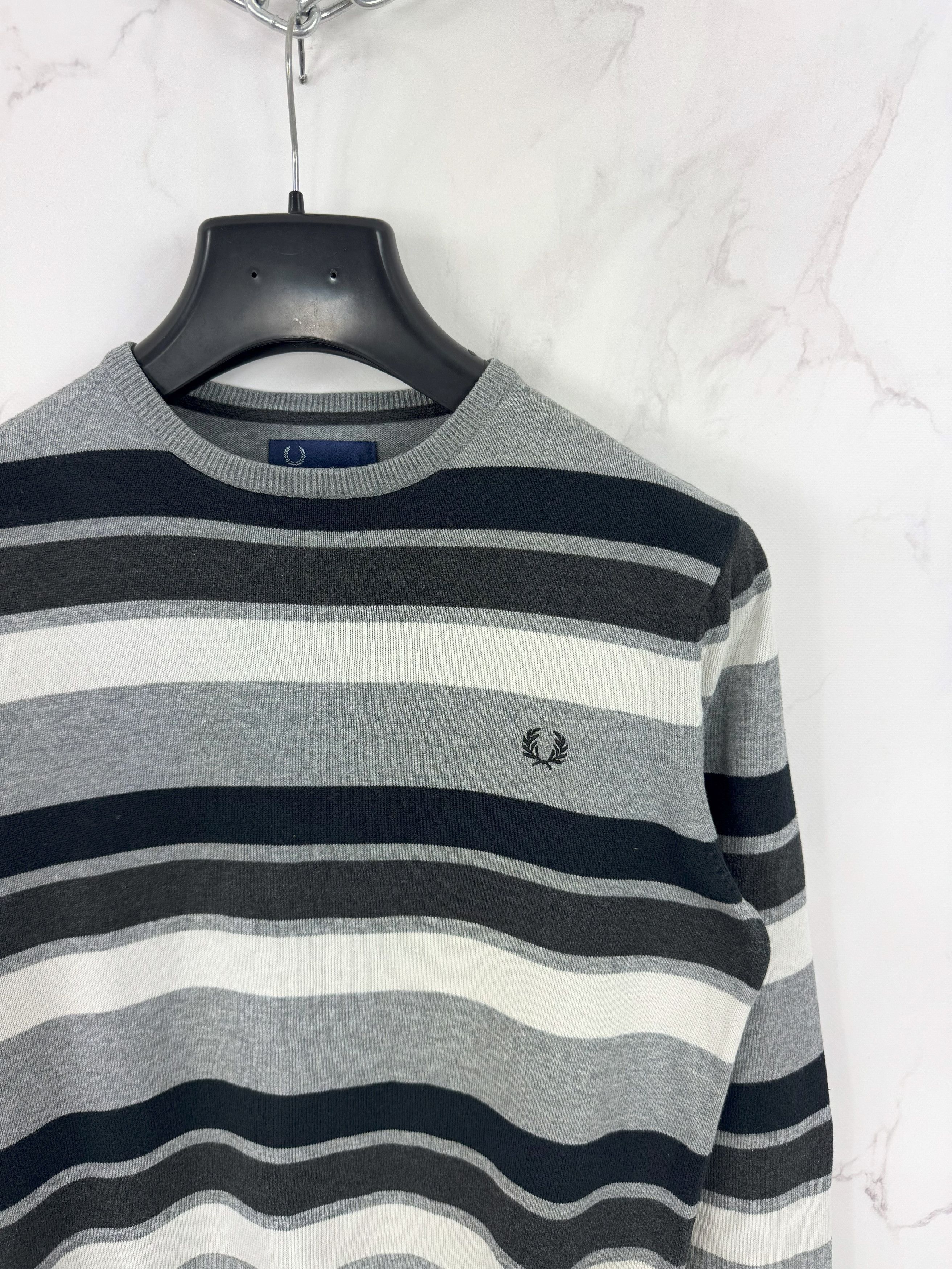 Fred Perry Fred Perry Striped Jumper Classic Logo Pullover Size S Size US S / EU 44-46 / 1 - 7 Thumbnail