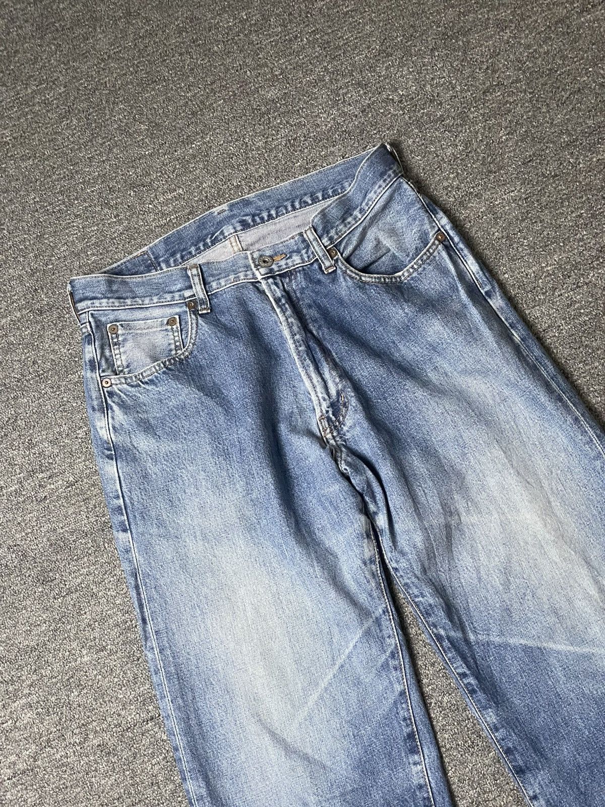 Japanese Brand × Vintage Unique Clothing Warehouse Brand Straight Cut Jeans (106) Size US 31 - 3 Thumbnail