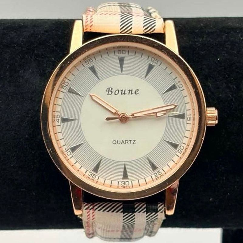 Other Rose Gold Boune Plaid Men’s Watch Size ONE SIZE - 1 Thumbnail