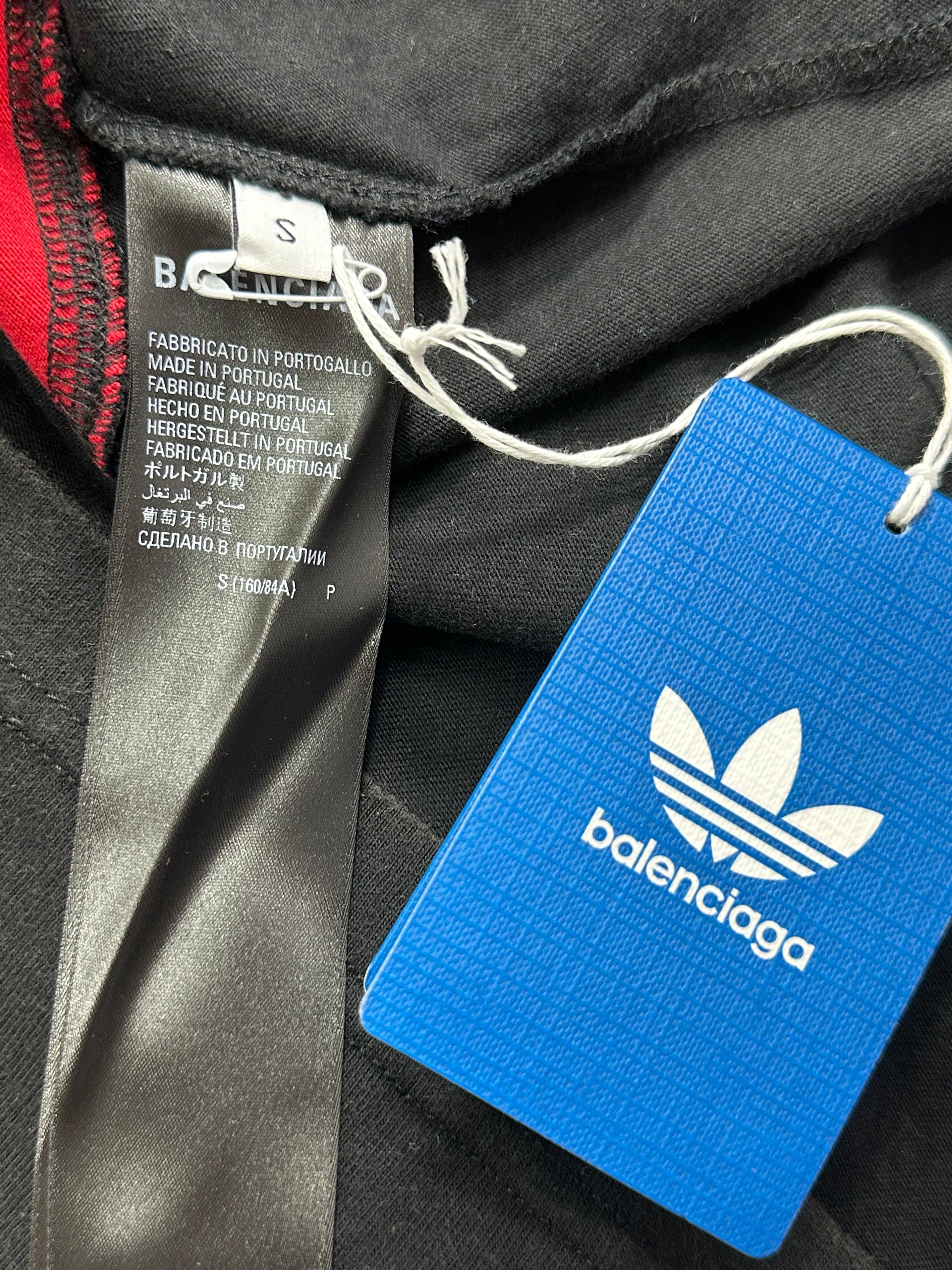 Adidas × Balenciaga CC000013 Balenciaga Adidas Medium Fit T-Shirt in Black Size US S / EU 44-46 / 1 - 3 Thumbnail