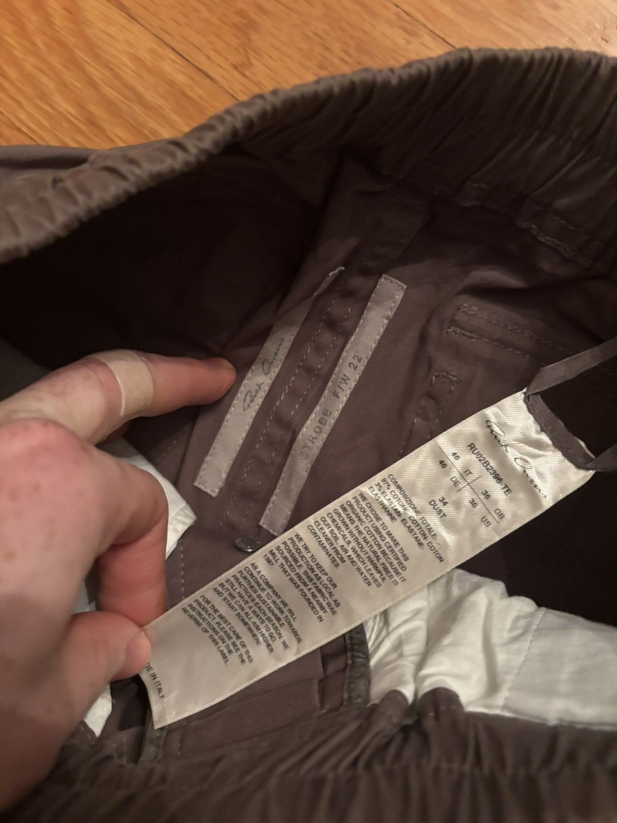 Rick Owens Brown Zip Cargo Pants Size US 29 - 3 Thumbnail