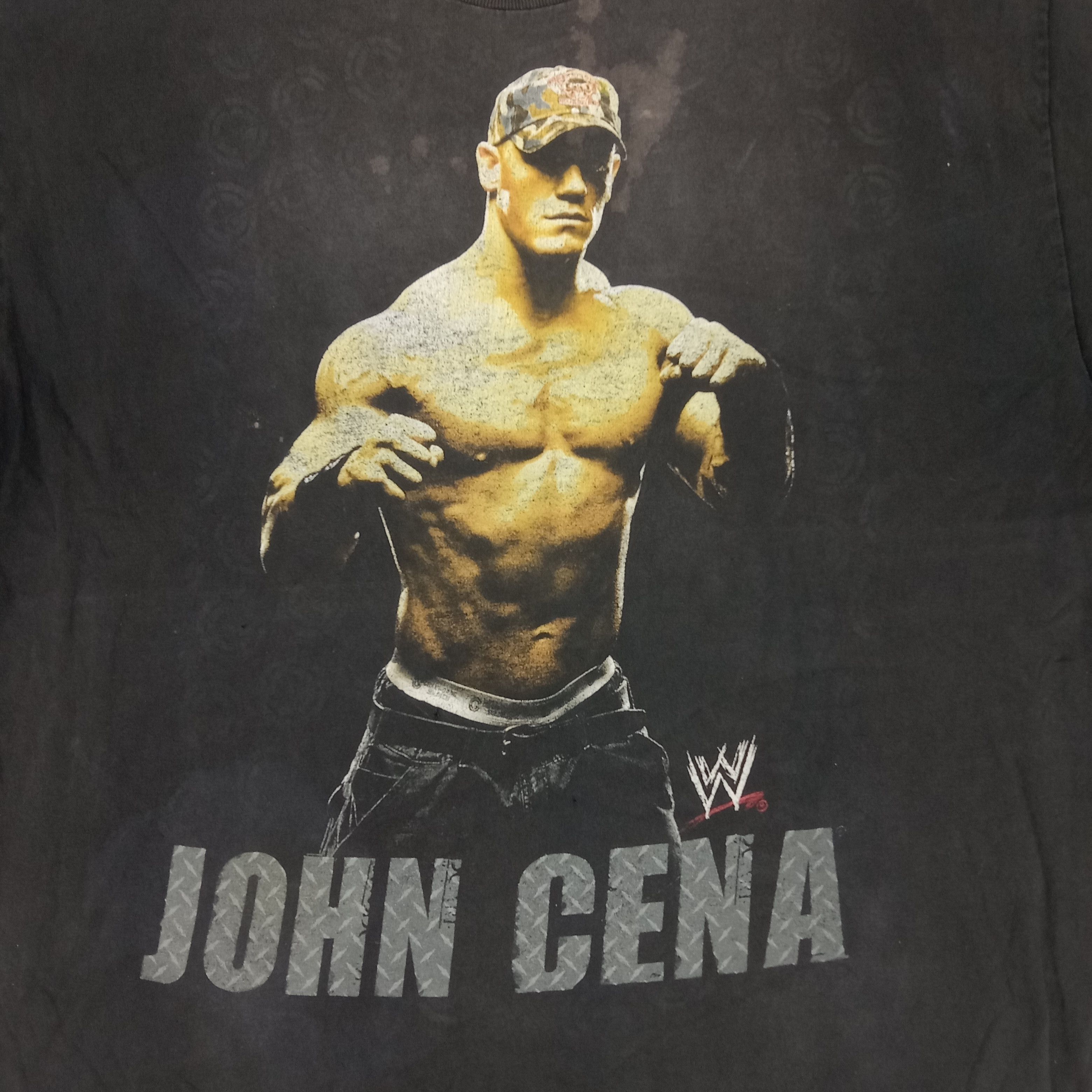 Vintage × WWE John Cena WWE American Wrestling Sports Tshirt Size US XL / EU 56 / 4 - 2 Thumbnail