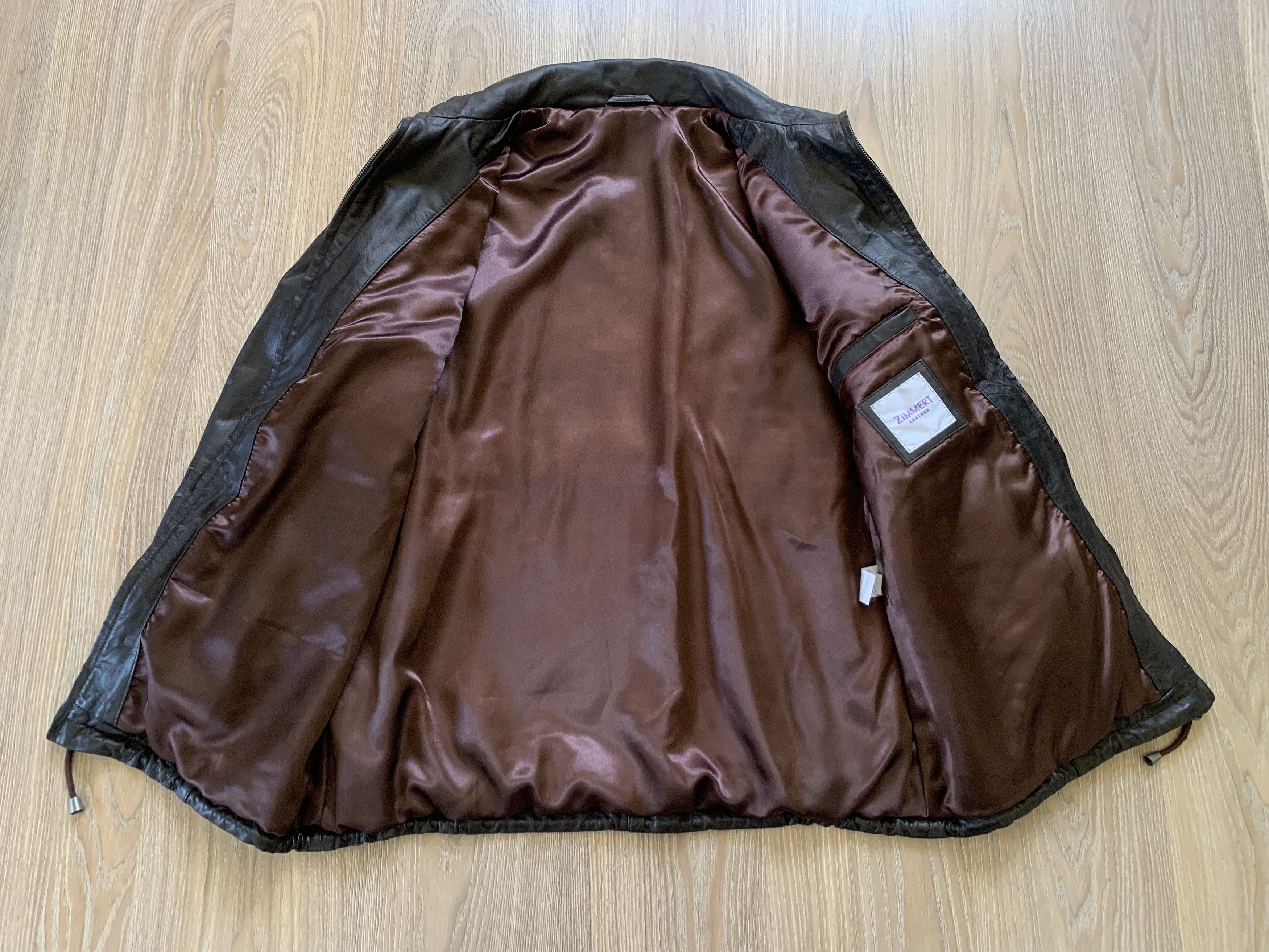 Other Zimmert Leather Womens Long Brown Jacket Size M / US 6-8 / IT 42-44 - 5 Thumbnail