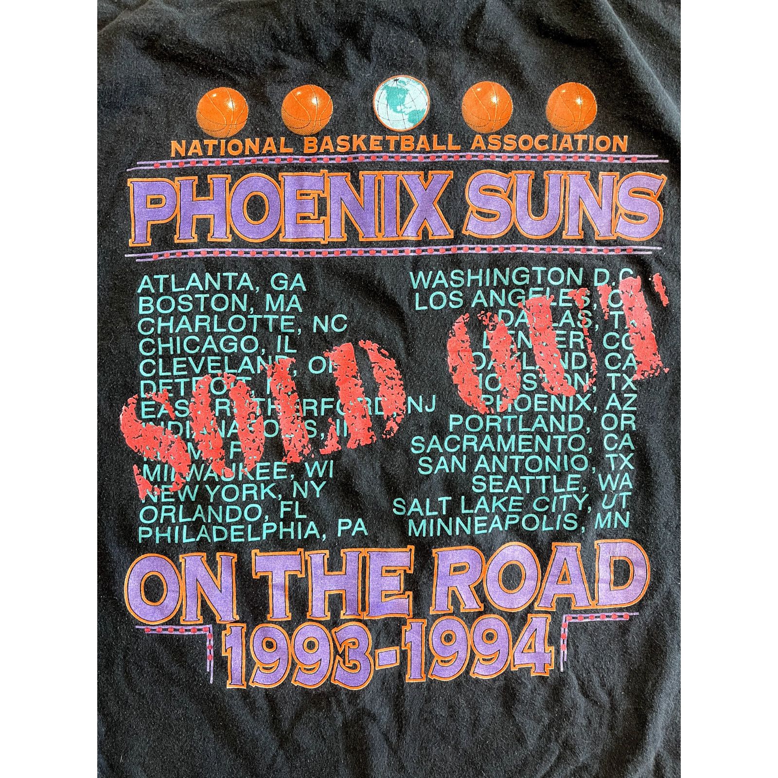 Other VTG 1994 PHOENIX SUNS NUTMEG NBA JAM SESSION TOUR SHIRT SING Size US L / EU 52-54 / 3 - 4 Thumbnail