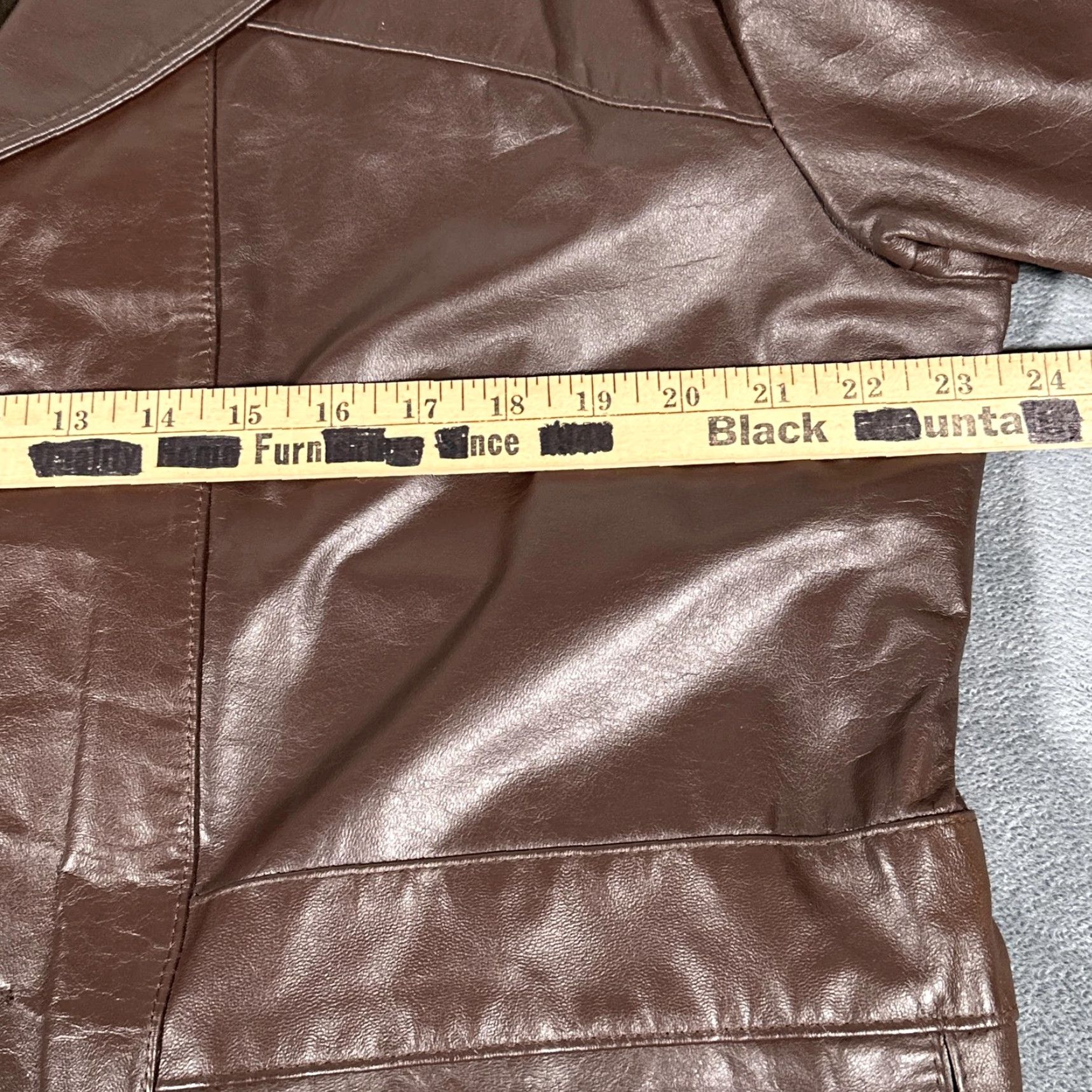 Sears VINTAGE Sears The Leather Shop Brown Leather Car Coat 42 Tall Men's Overcoat 1970s Size US XS / EU 42 / 0 - 7 Thumbnail