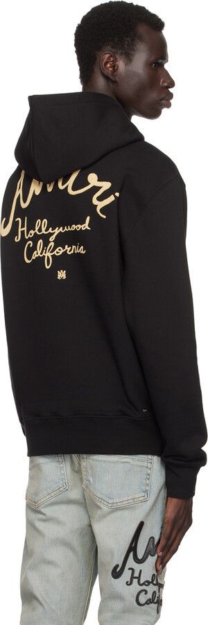 Amiri o1orln1125 Amiri Hollywood' Hoodie in Black Size US L / EU 52-54 / 3 - 4 Thumbnail