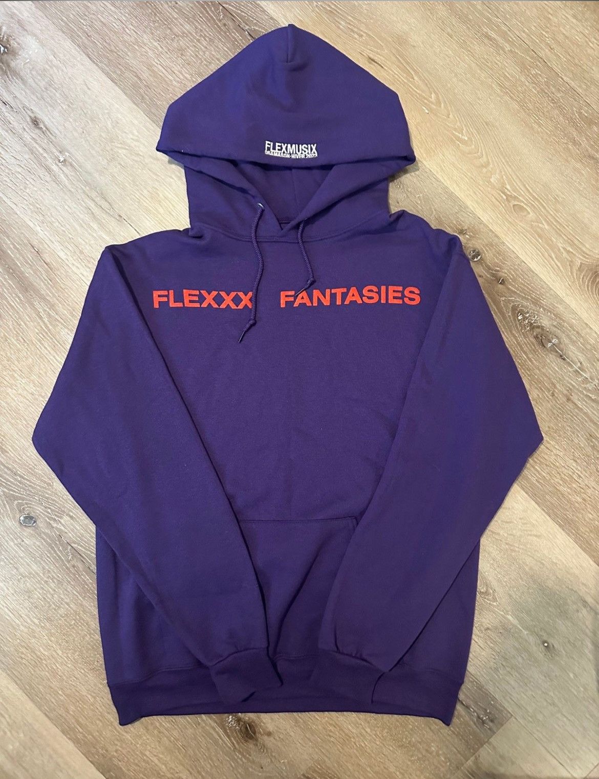 image of Vintage Flex Fantasies Hoodie in Purple, Men's (Size Medium)