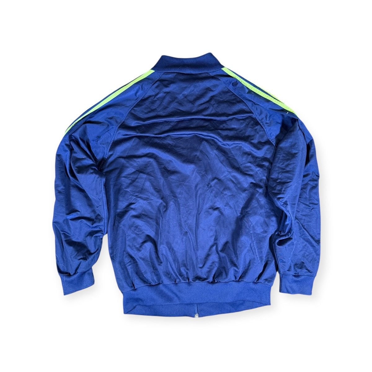 Adidas Adidas Originals Track Jacket Navy Neon Stripes Vintage L Size US L / EU 52-54 / 3 - 2 Thumbnail