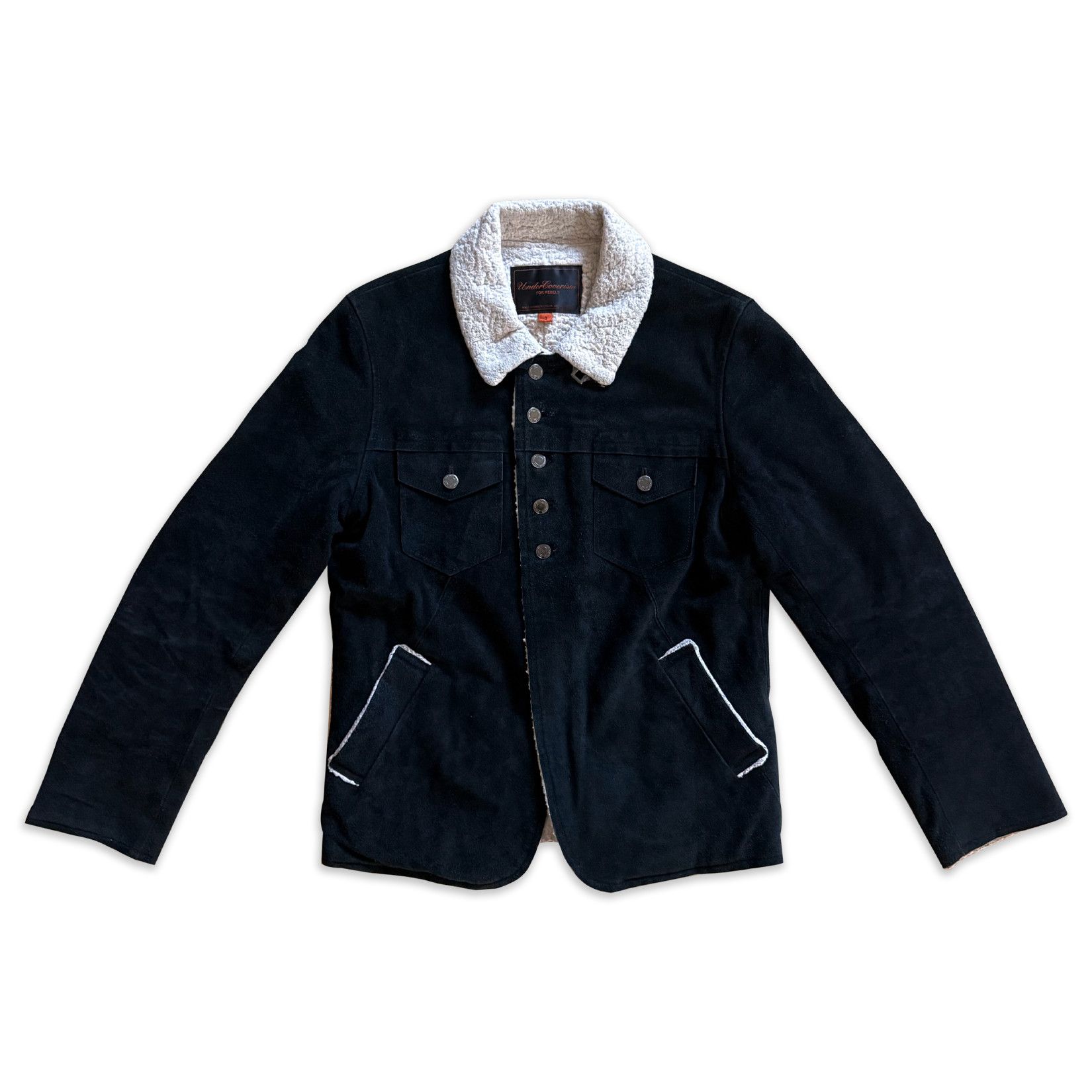 Undercover AW06 "But Beautiful GuruGuru" Leather Suede Cowboy Jacket Size US L / EU 52-54 / 3 - 2 Thumbnail
