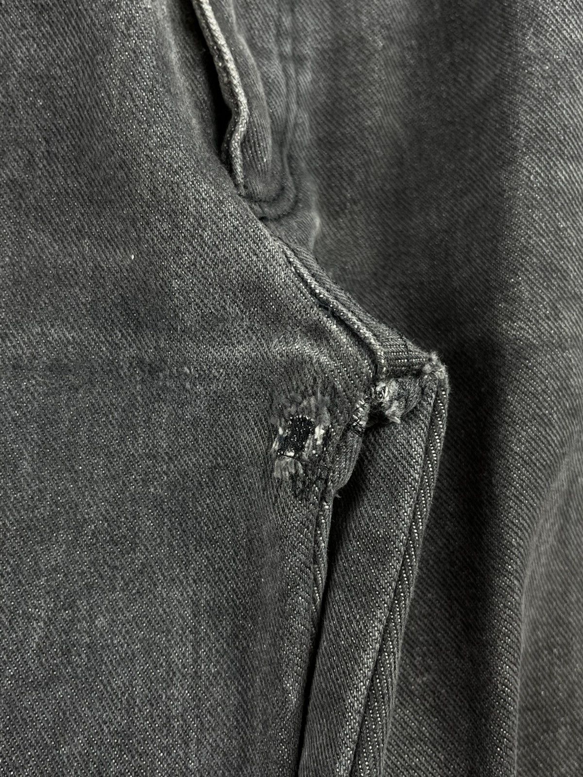 Raf Simons AW03 Raf Simons Closer Bootcut Raw Hem Grey Denim Jeans Size US 30 / EU 46 - 12 Thumbnail