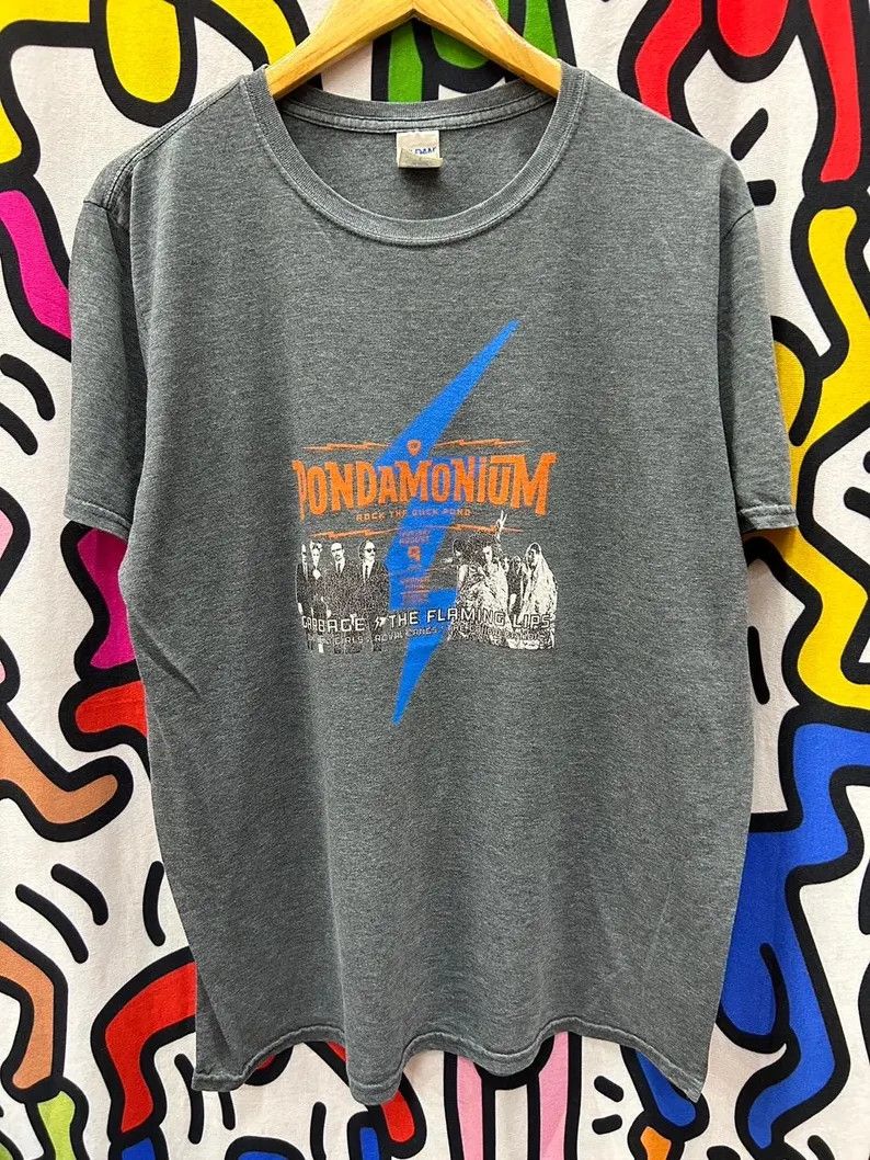Vintage Vintage 2000s Garbage and The Flaming Lips tshirt size L Size US L / EU 52-54 / 3 - 2 Thumbnail