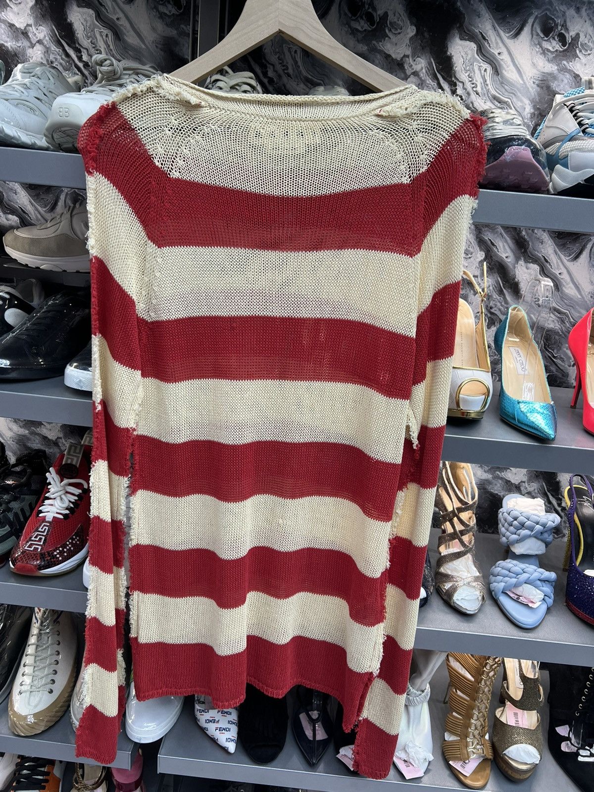 Marni Marin Sweater Striped Mohair Knit Size M / US 6-8 / IT 42-44 - 2 Thumbnail