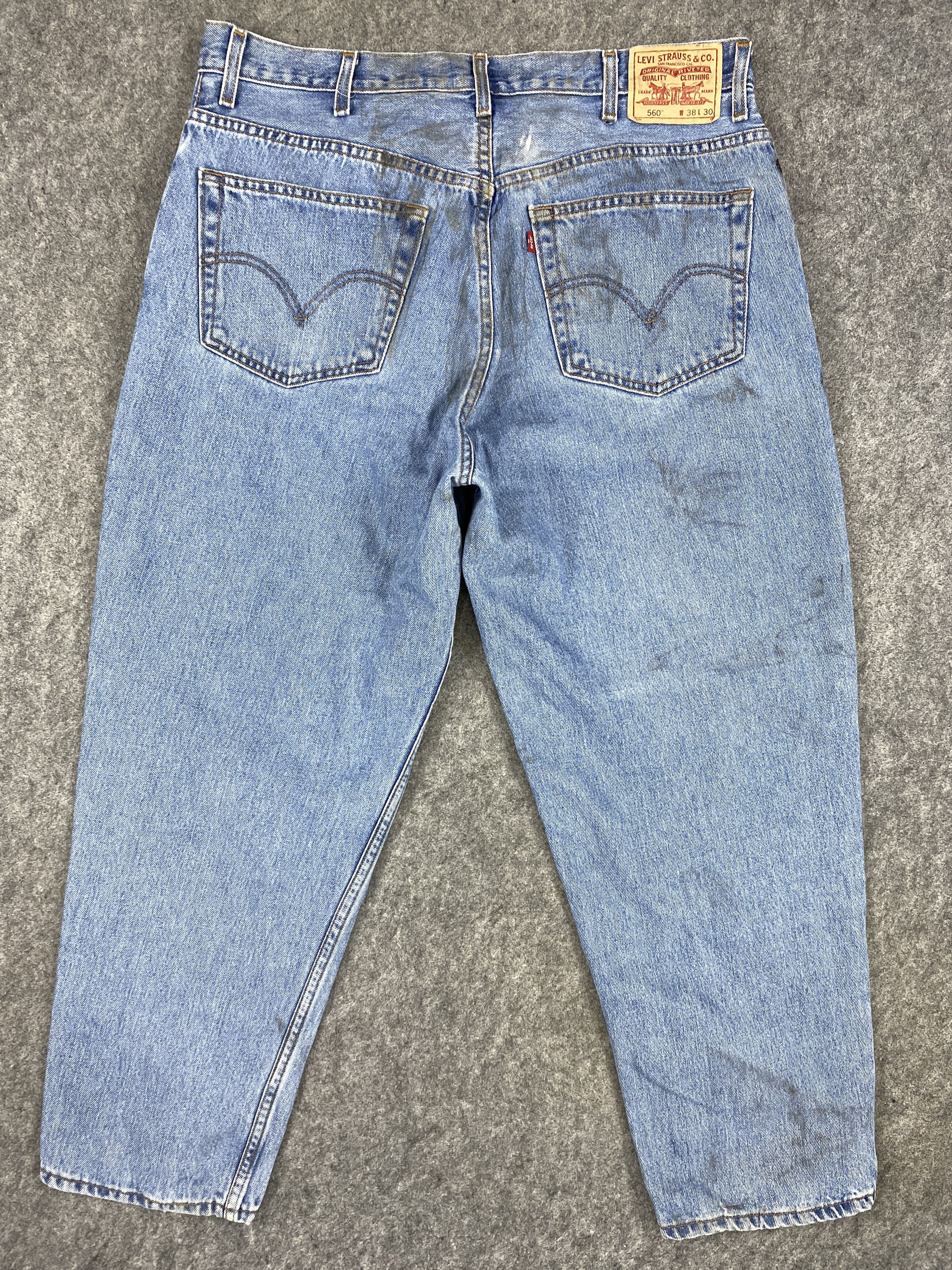 Levi's Blue Vintage Levi's 560 Jeans 38x28.5 Denim -SJ041 Size US 38 / EU 54 - 2 Thumbnail