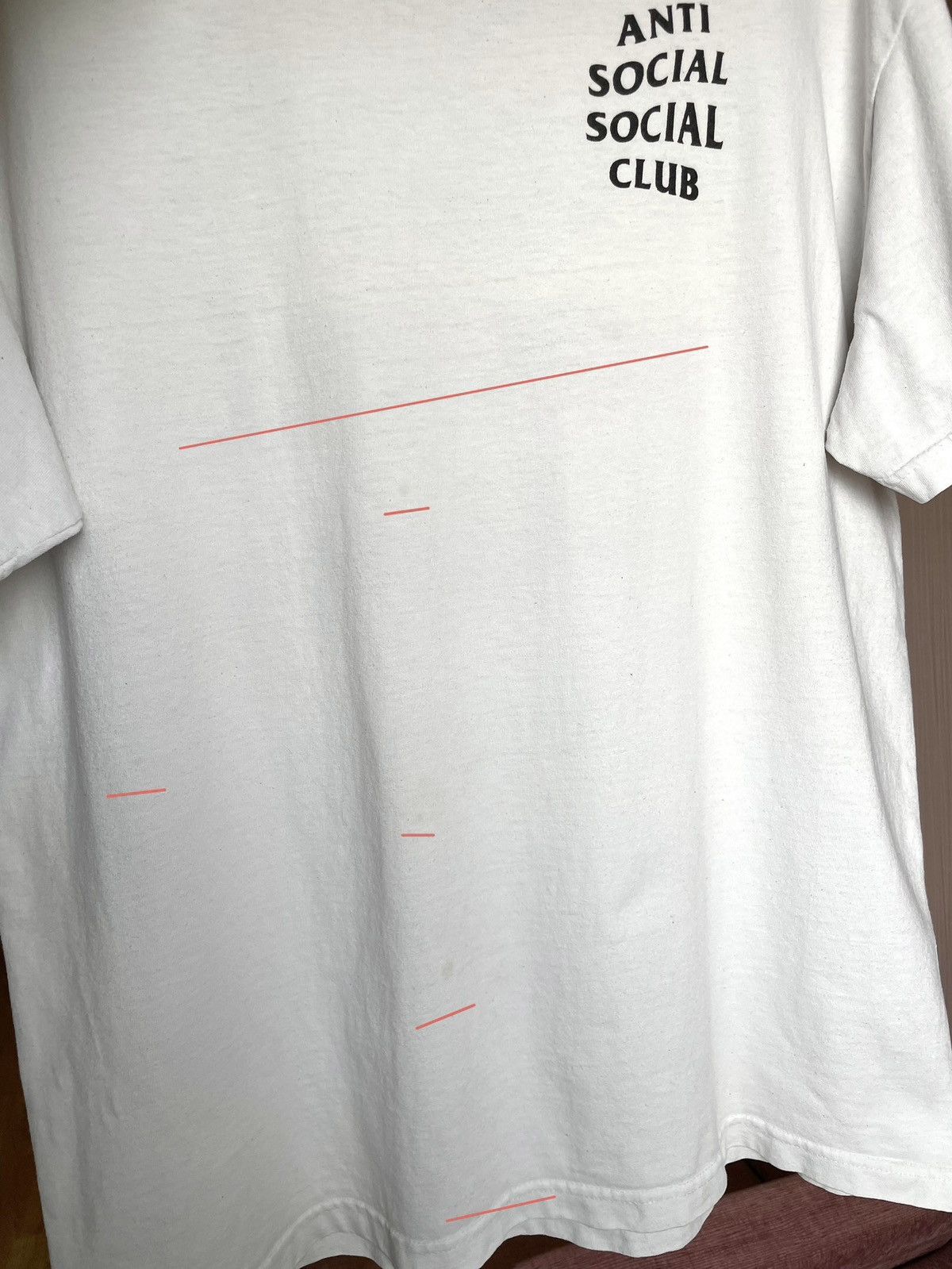 Anti Social Social Club Anti Social Social Club White ASSC Logo T-Shirt Size US XL / EU 56 / 4 - 9 Thumbnail