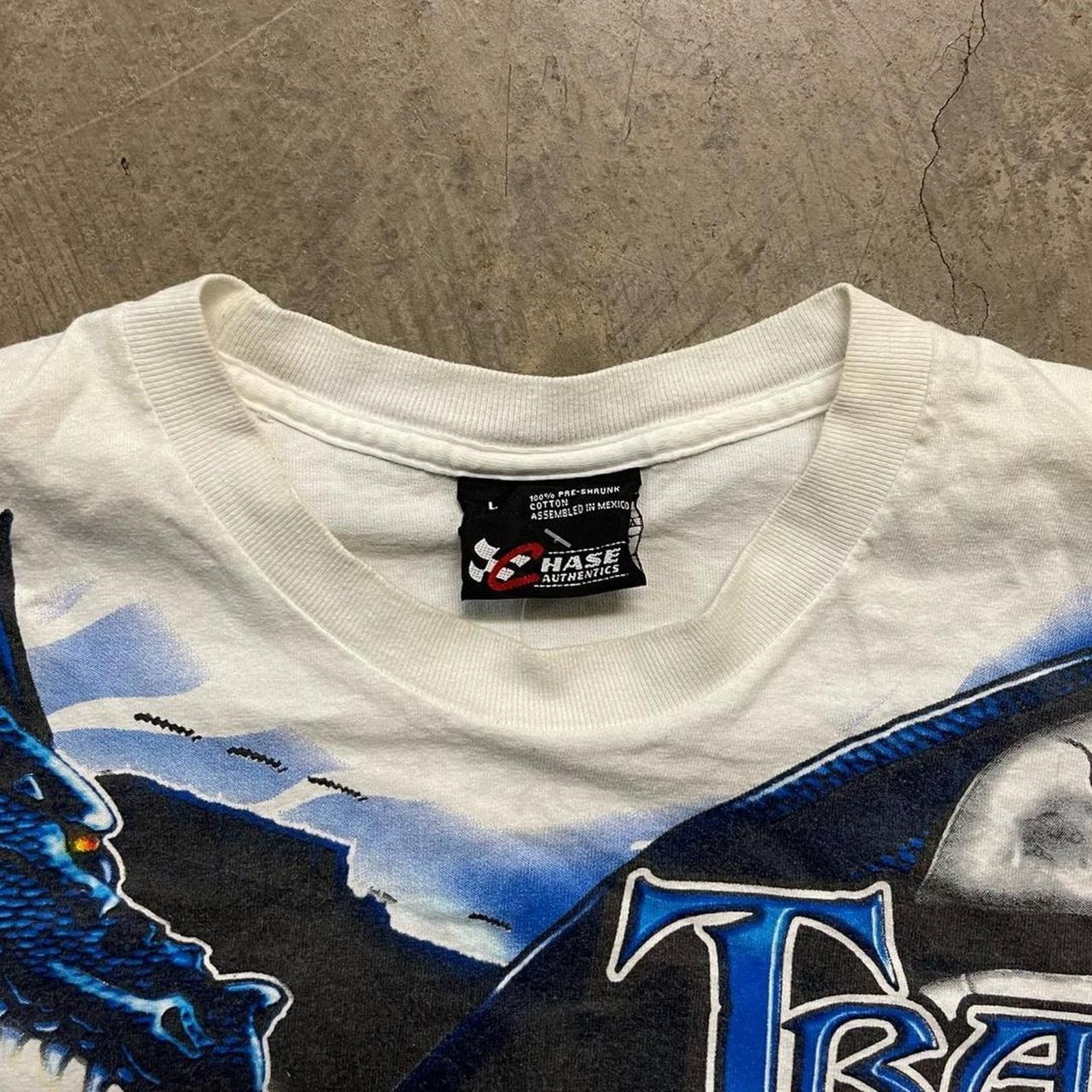 NASCAR Vintage 1990s Nascar Dragon Racing Graphic Tee Mens Large Size US L / EU 52-54 / 3 - 3 Thumbnail