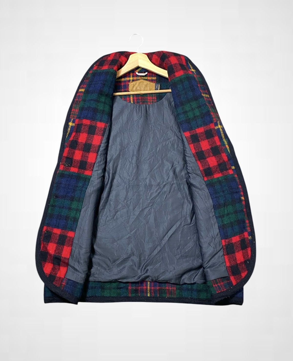 Woolrich Woolen Mills Vintage Woolrich Wool Checkered Vest Jacket Size US L / EU 52-54 / 3 - 3 Thumbnail