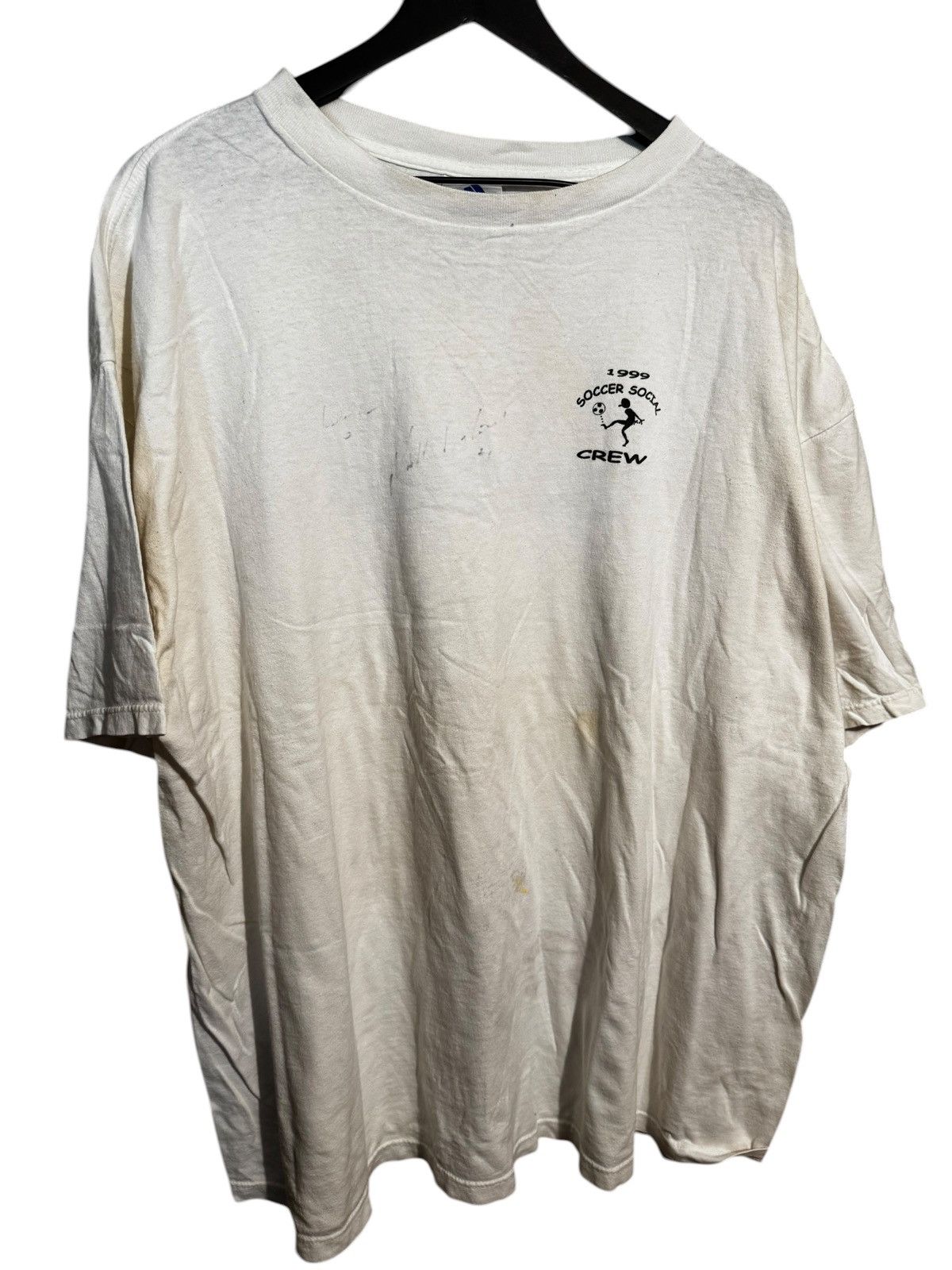 Adidas 1999 Adidas soccer crew tee Size US XXL / EU 58 / 5 - 2 Thumbnail