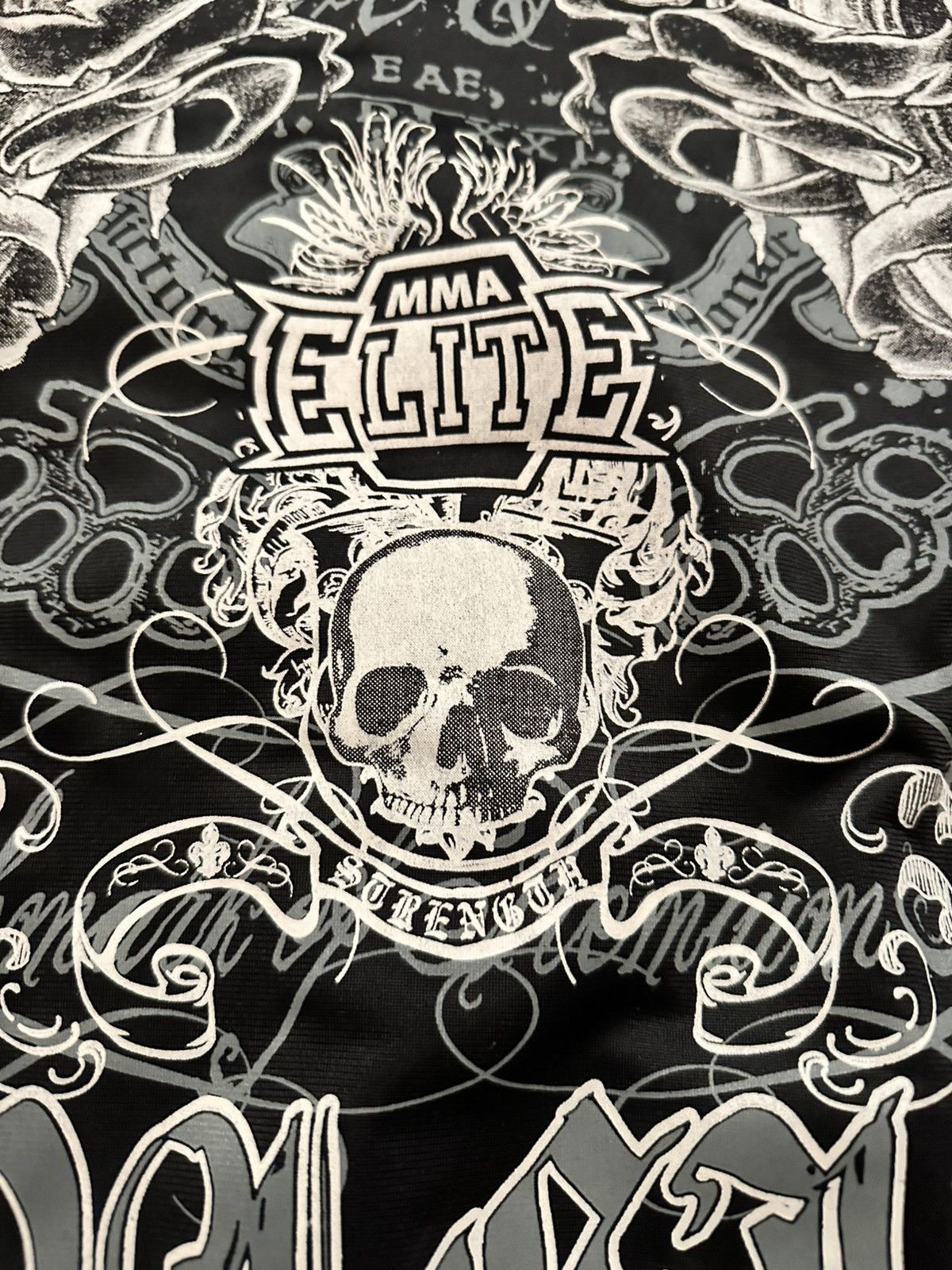 Affliction Black MMA Elite Full Zip Skull Jacket Size L Size US L / EU 52-54 / 3 - 3 Thumbnail