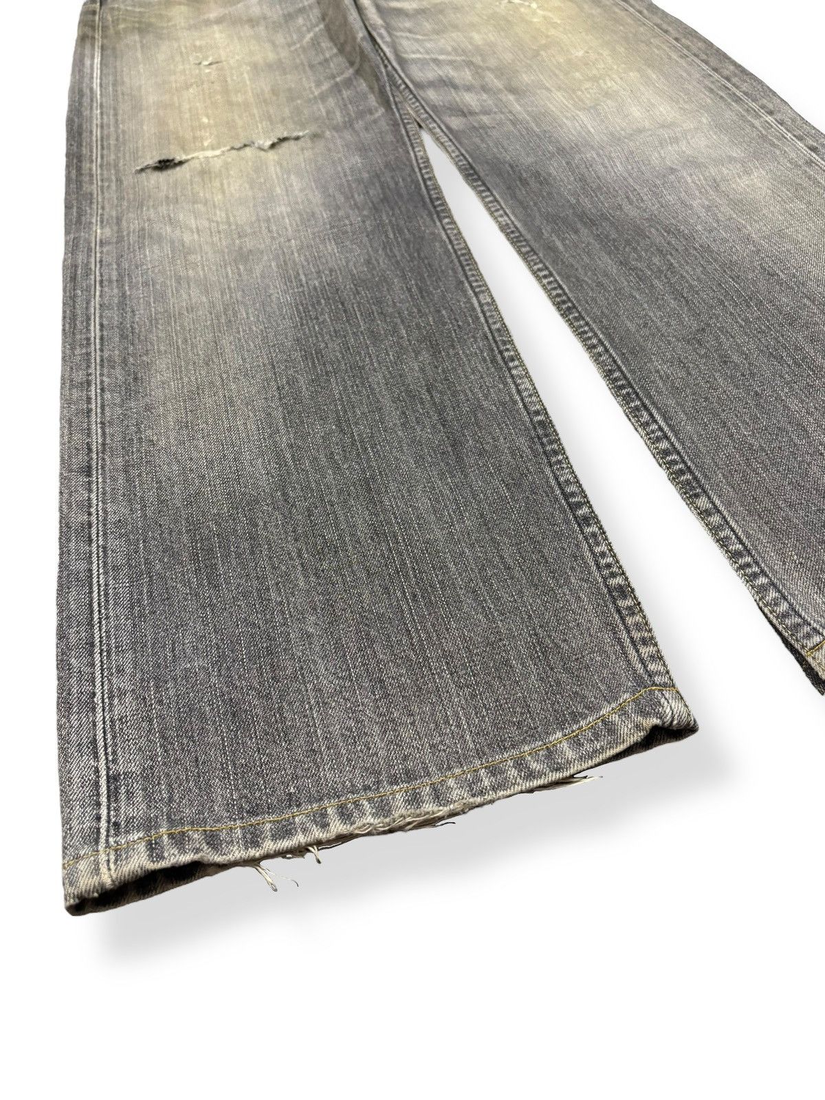 Levi's Vintage Levis 503 Rusty Charcoal Wash Baggy Distressed Jeans Size US 33 - 9 Thumbnail