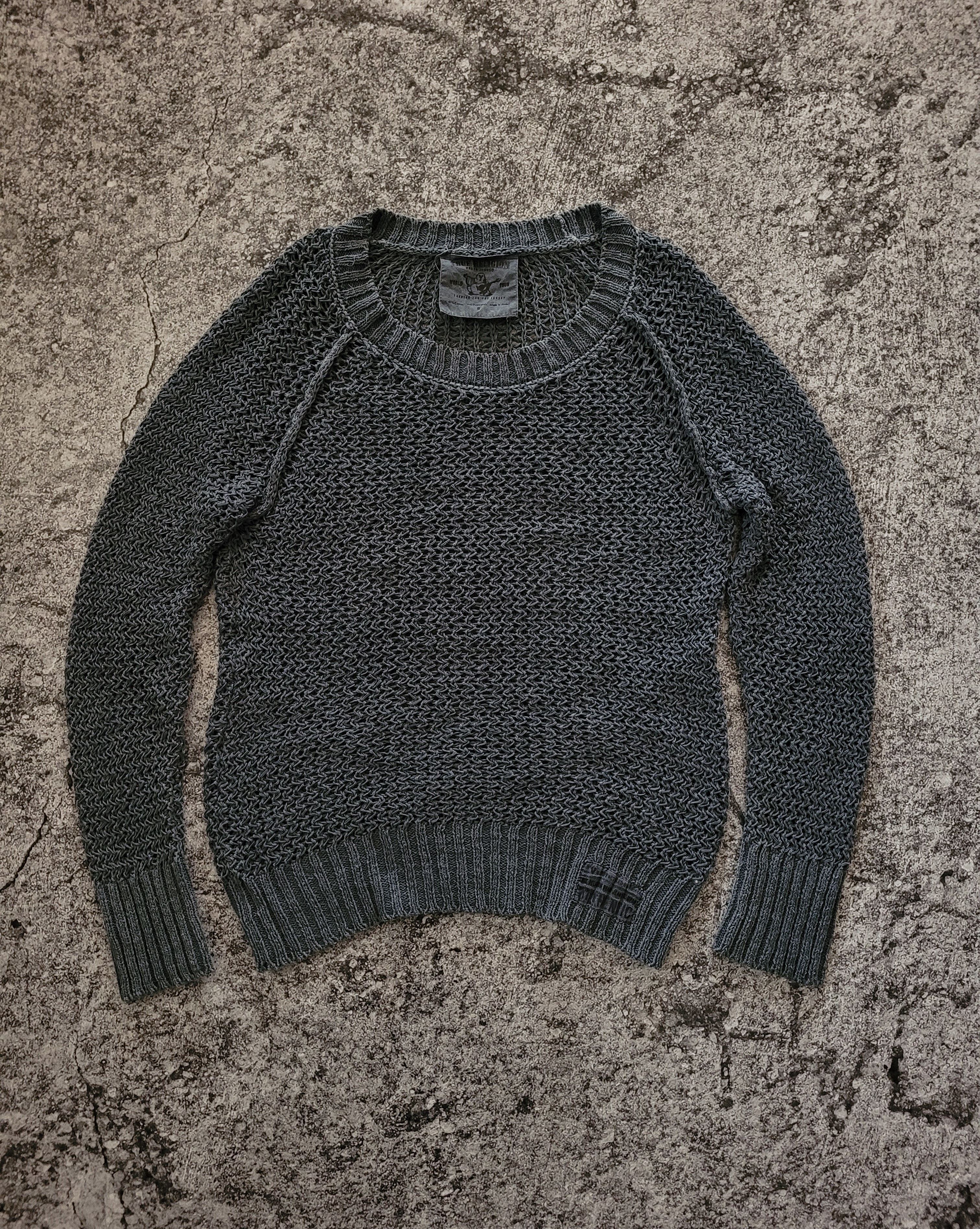 True Religion knitwear sweater opium grey
