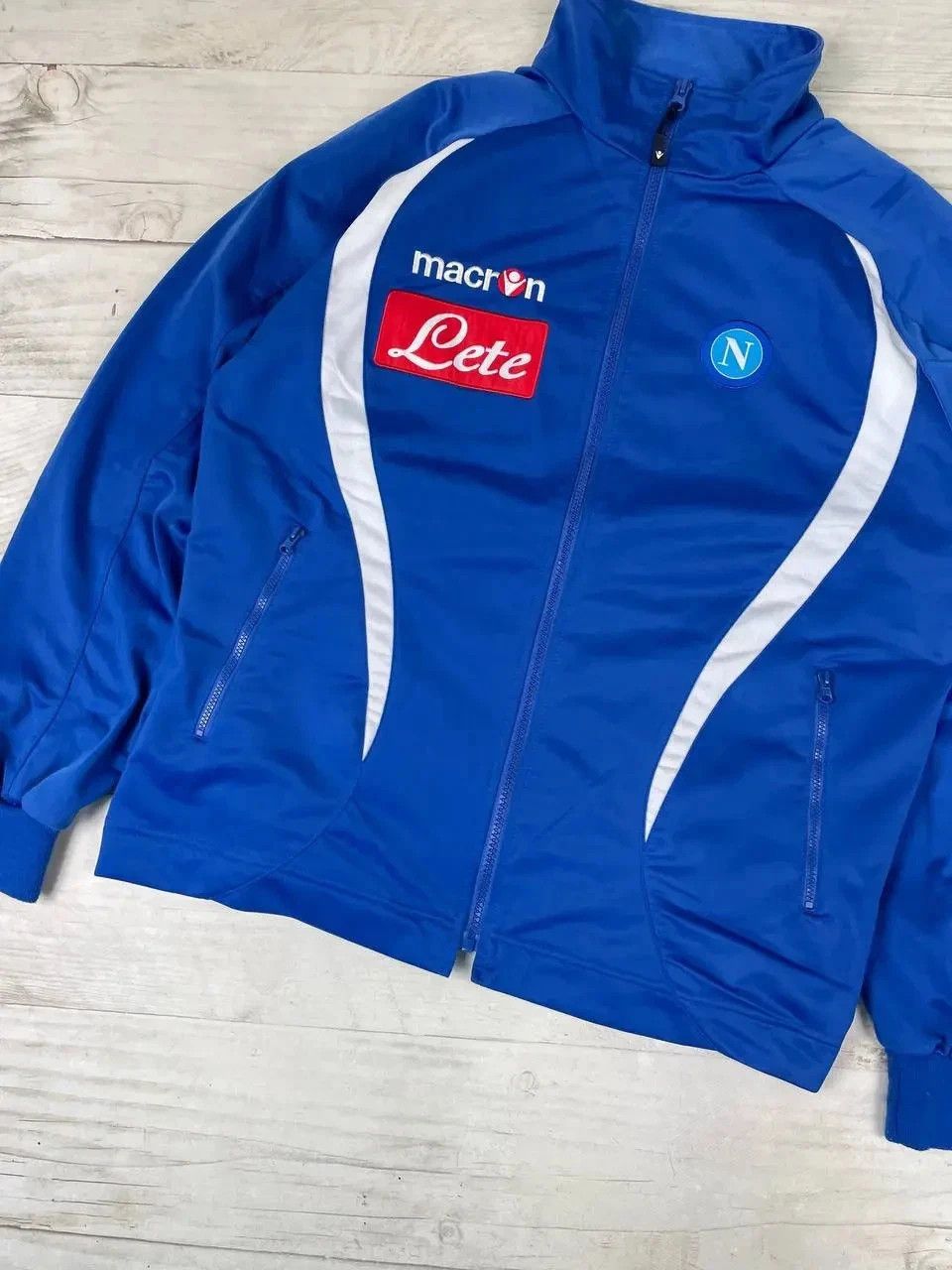 Macron Macron SSC Napoli 2009 2010 Track Jacket Football Soccer Size US S / EU 44-46 / 1 - 3 Thumbnail