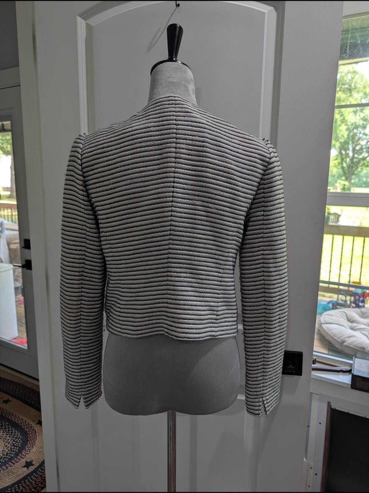 Other LOFT Striped Open-Front Blazer in White and Black Size S / US 4 / IT 40 - 5 Thumbnail