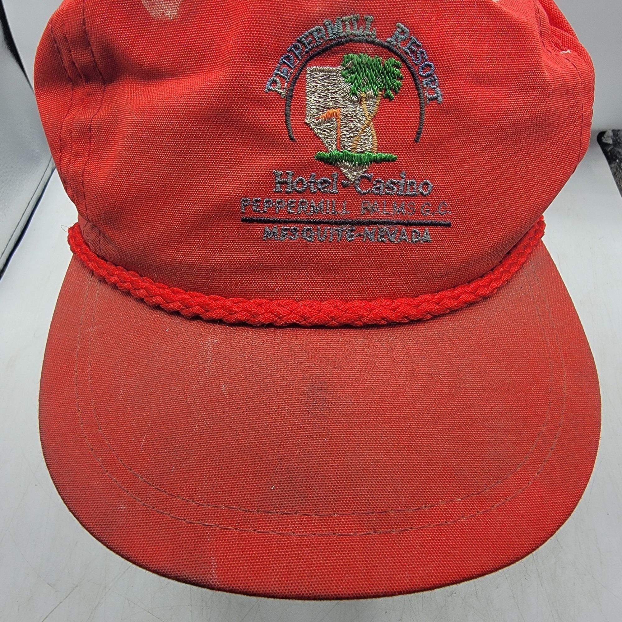 Other Imperial Peppermill Resorts Adults Red Adjustable Hat Cap Ca Size ONE SIZE - 9 Thumbnail
