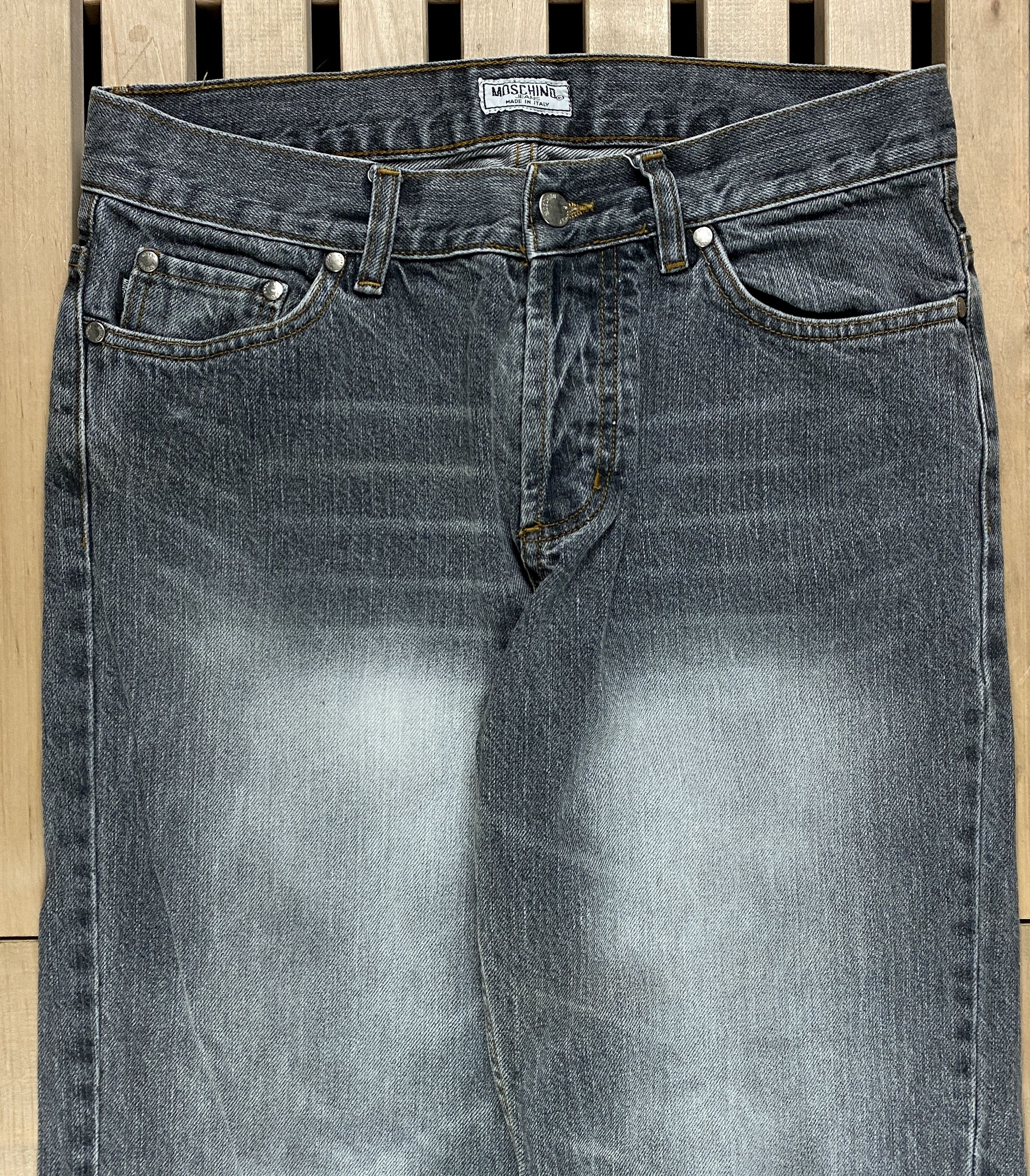 Moschino × Vintage Men’s Denim Jeans Pants Moschino Vintage Size 32 Gray Size US 32 / EU 48 - 2 Thumbnail